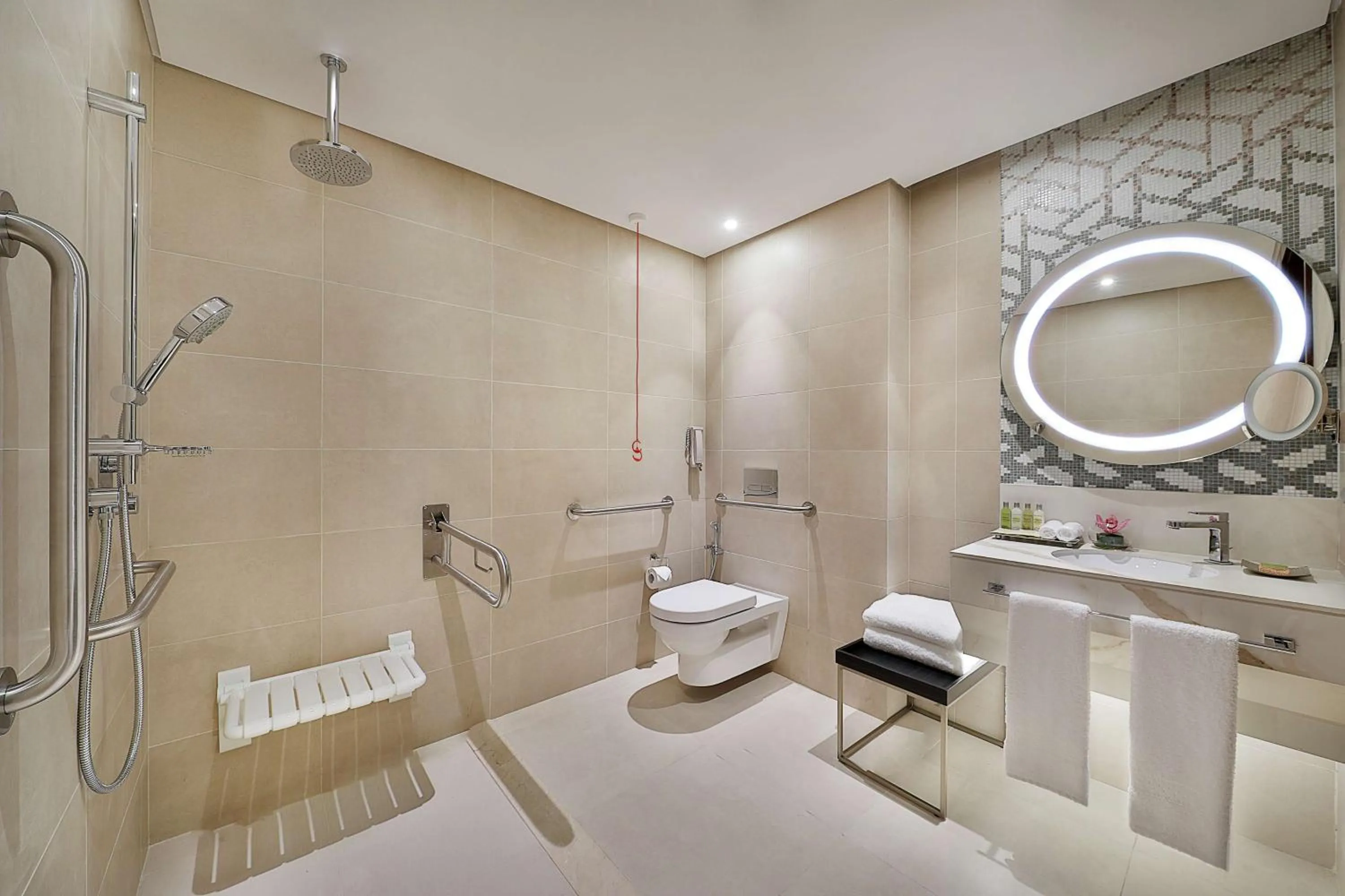 Bathroom in Hilton Doha The Pearl