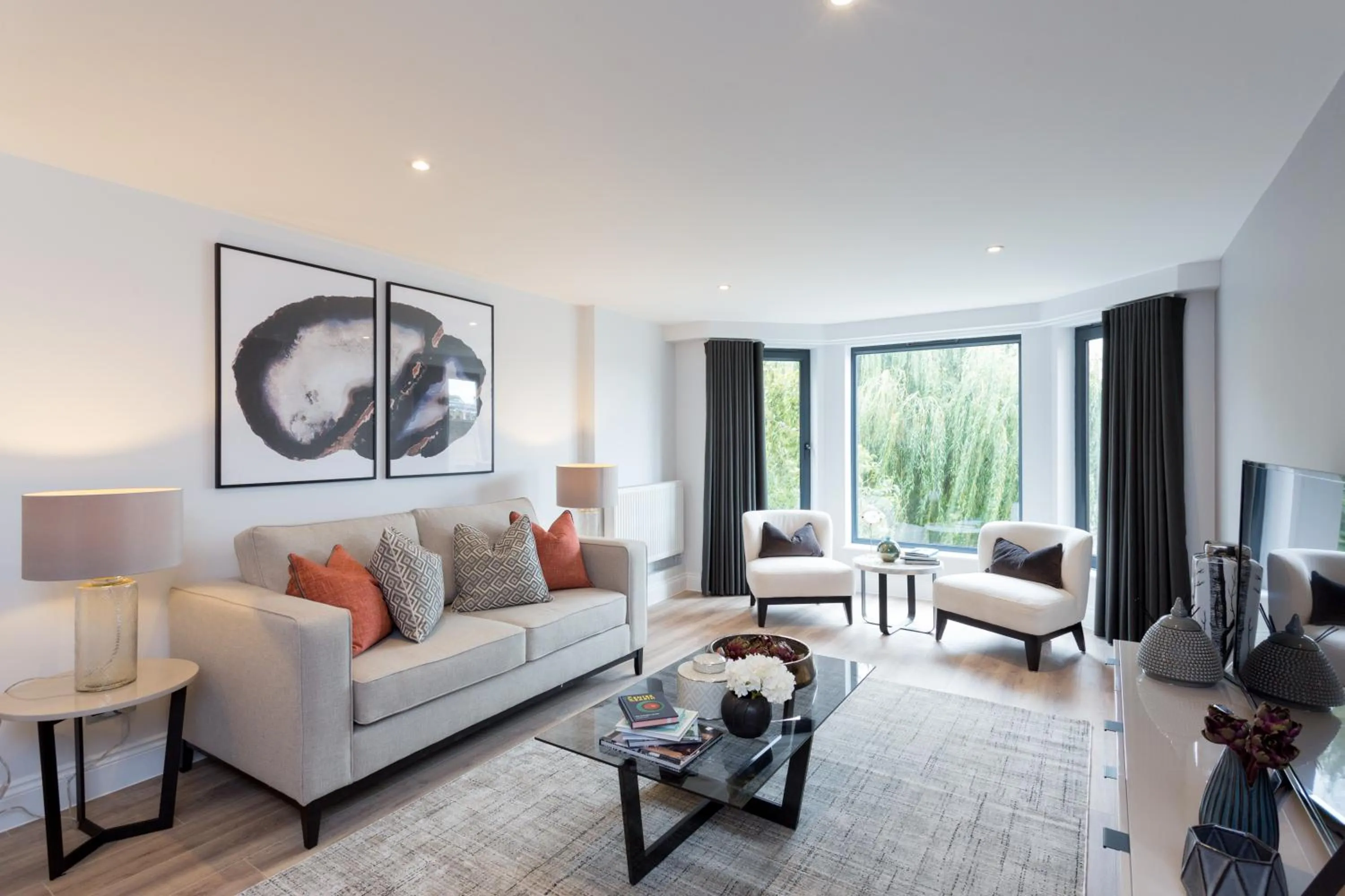 Communal lounge/ TV room in The Carlyle by Nestor