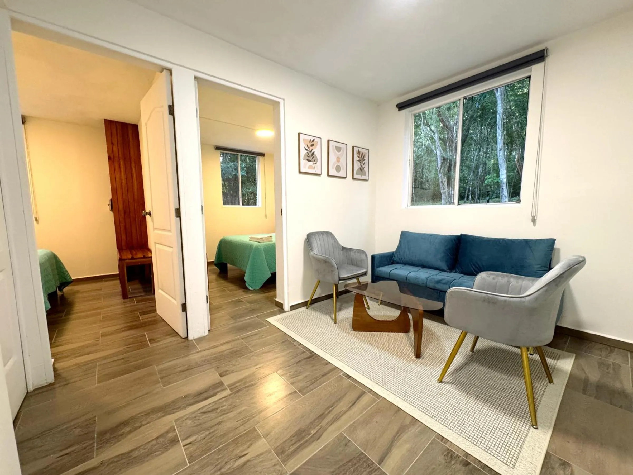 Living room in Casa Kaan Calakmul