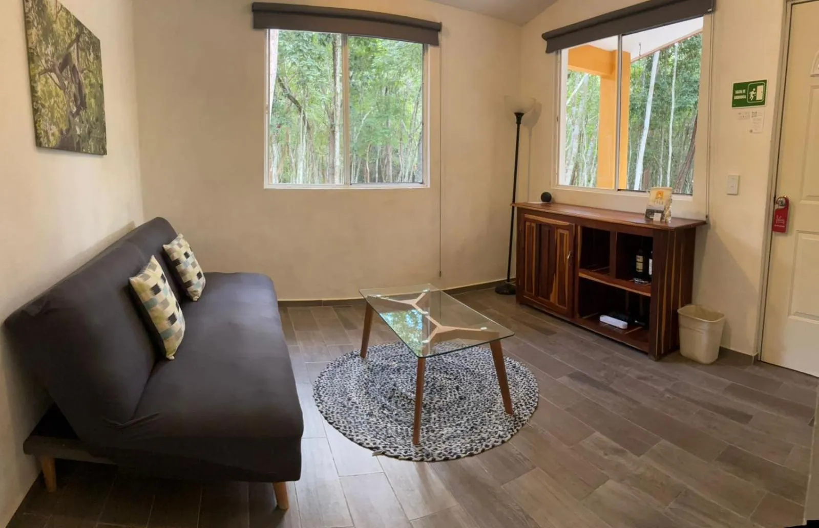 Living room in Casa Kaan Calakmul