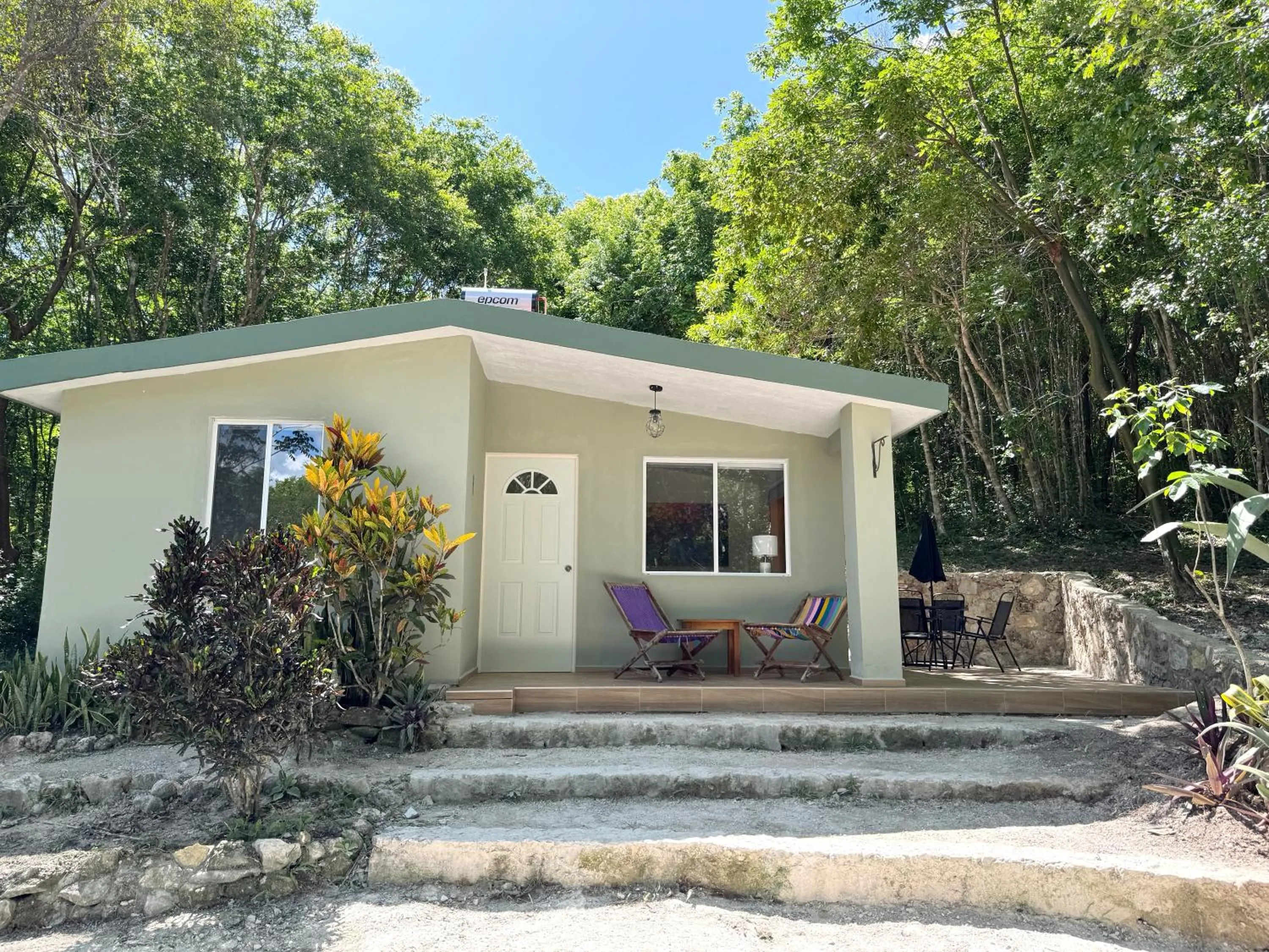 Facade/entrance in Casa Kaan Calakmul