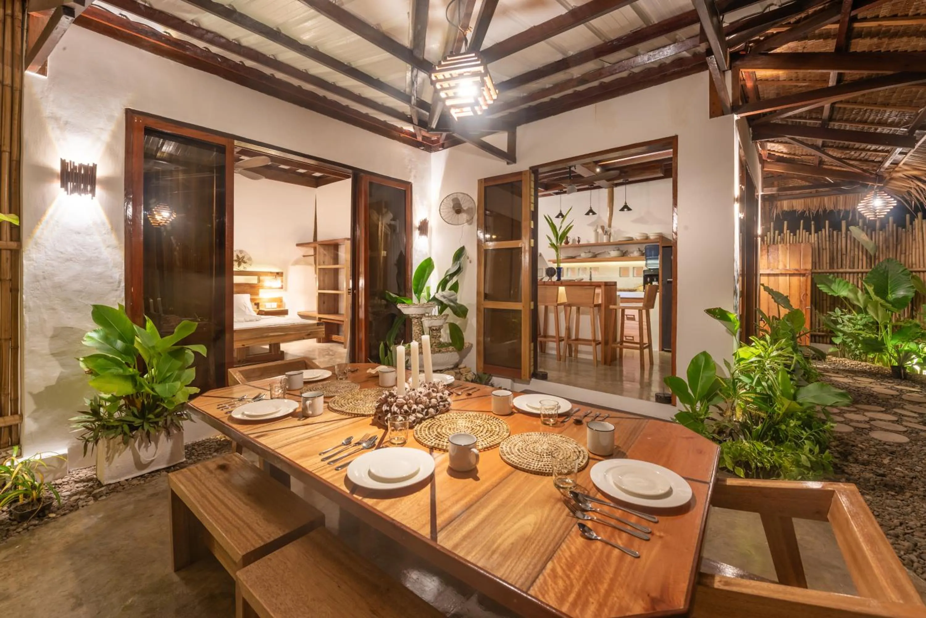 Dining area in Soffta Surf Ranch