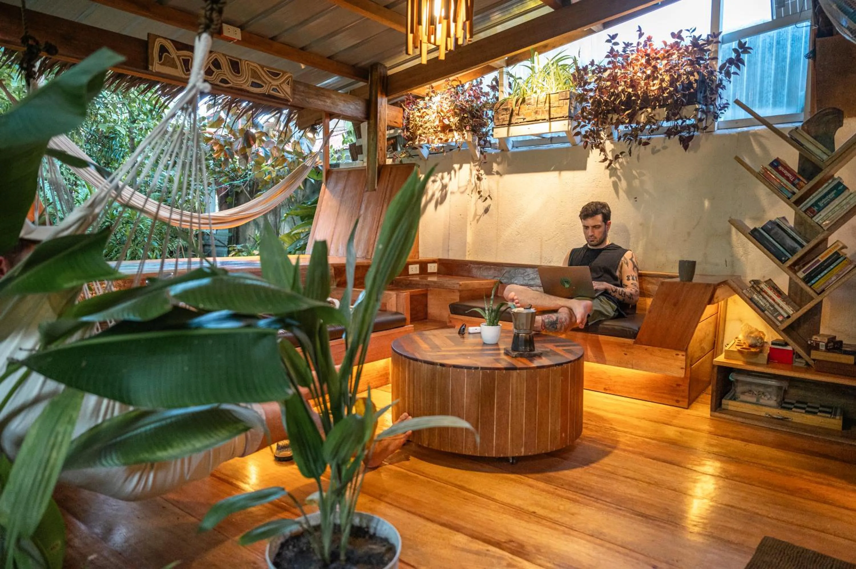 Communal lounge/ TV room in Soffta Surf Ranch