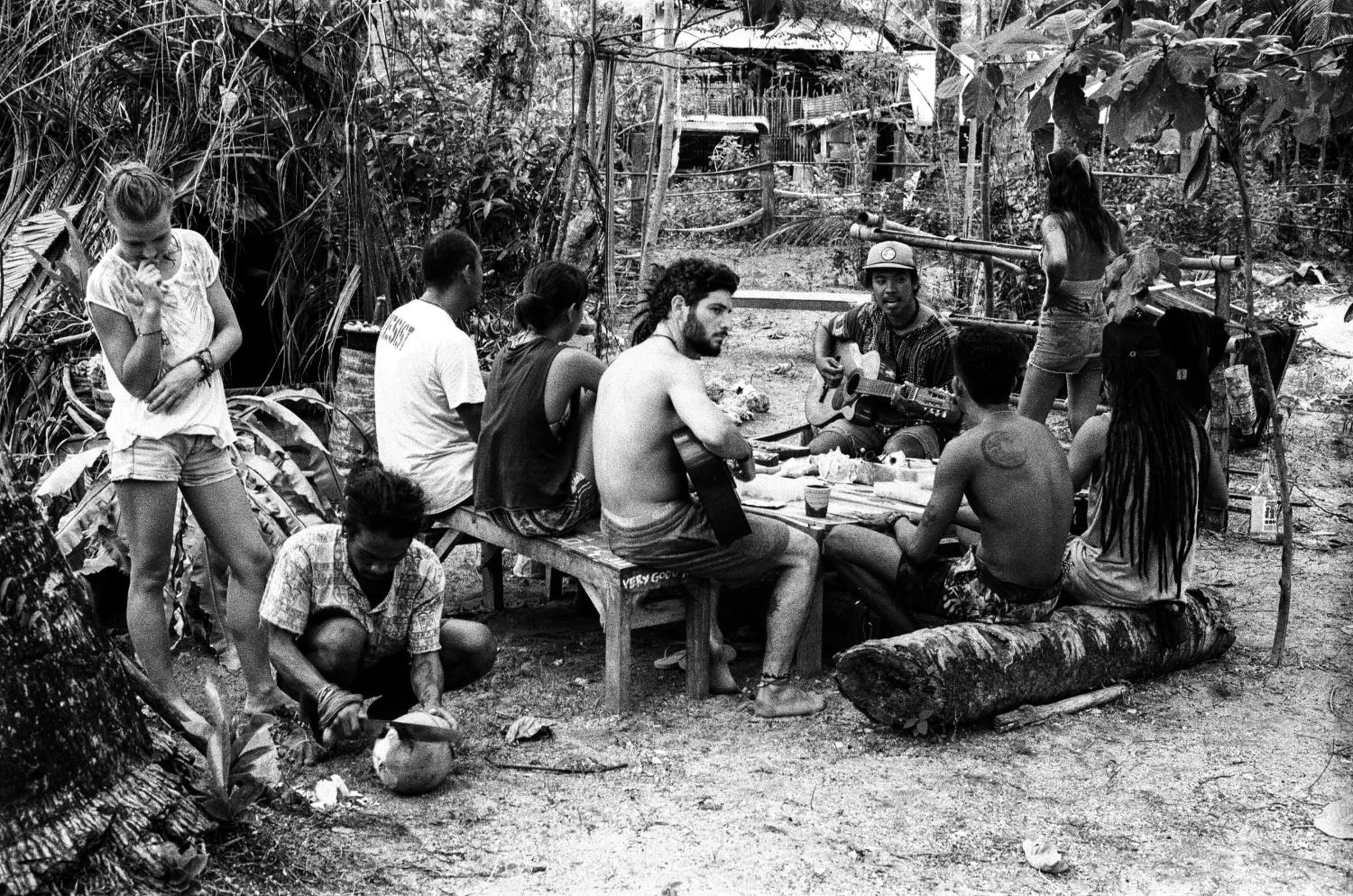 group of guests in Soffta Surf Ranch