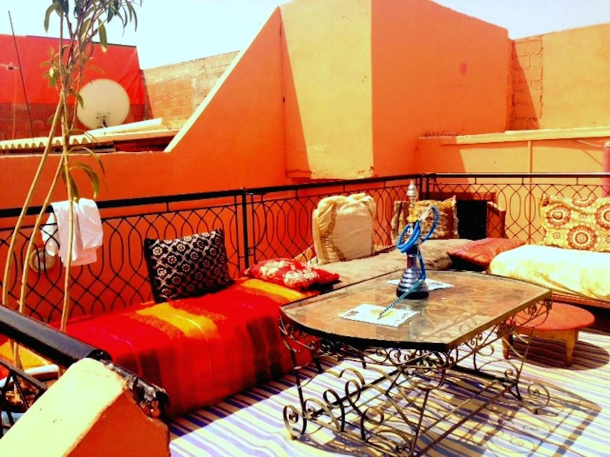 Balcony/Terrace in Hostel Marrakech Rouge