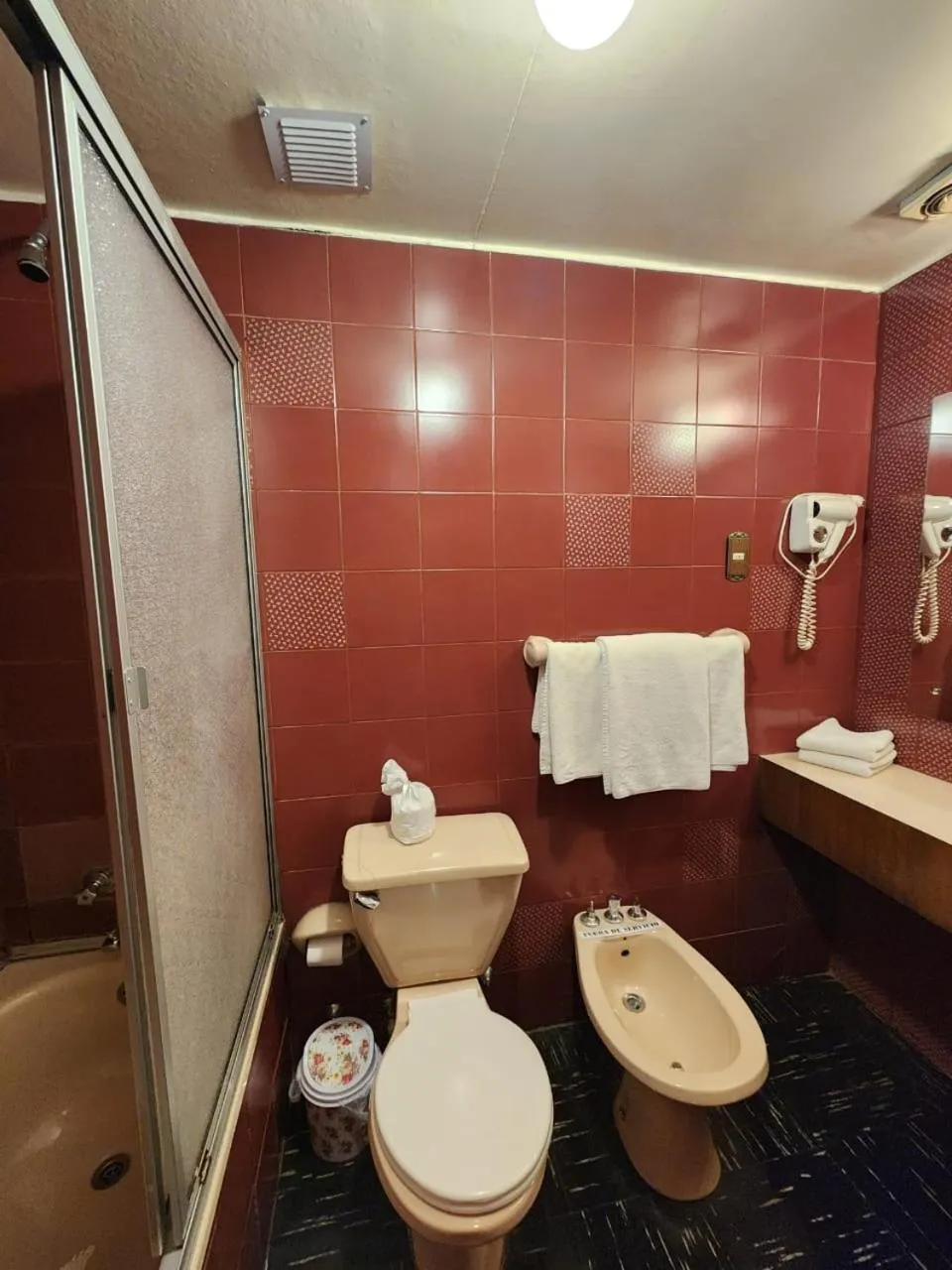 Bathroom in Hotel Mercurio