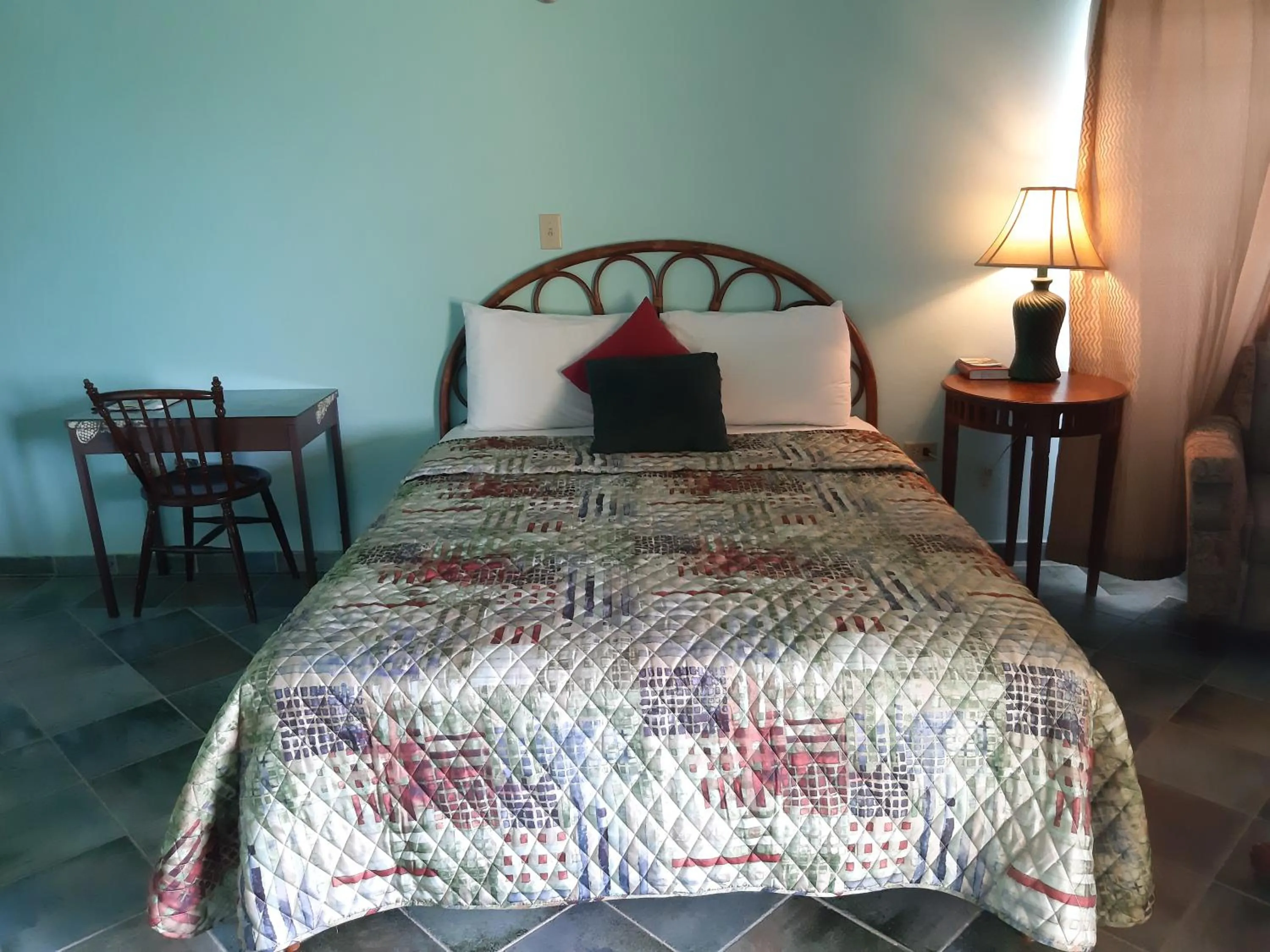 Bed in Lamblion Holiday Apartment