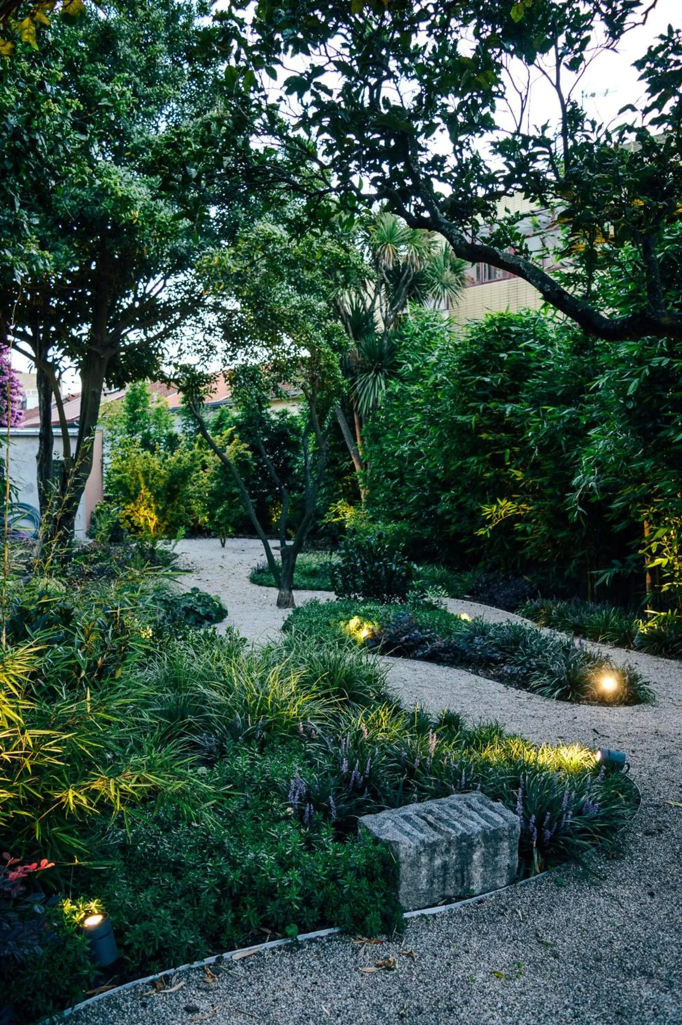 Garden view in Queen's Garden Hostel