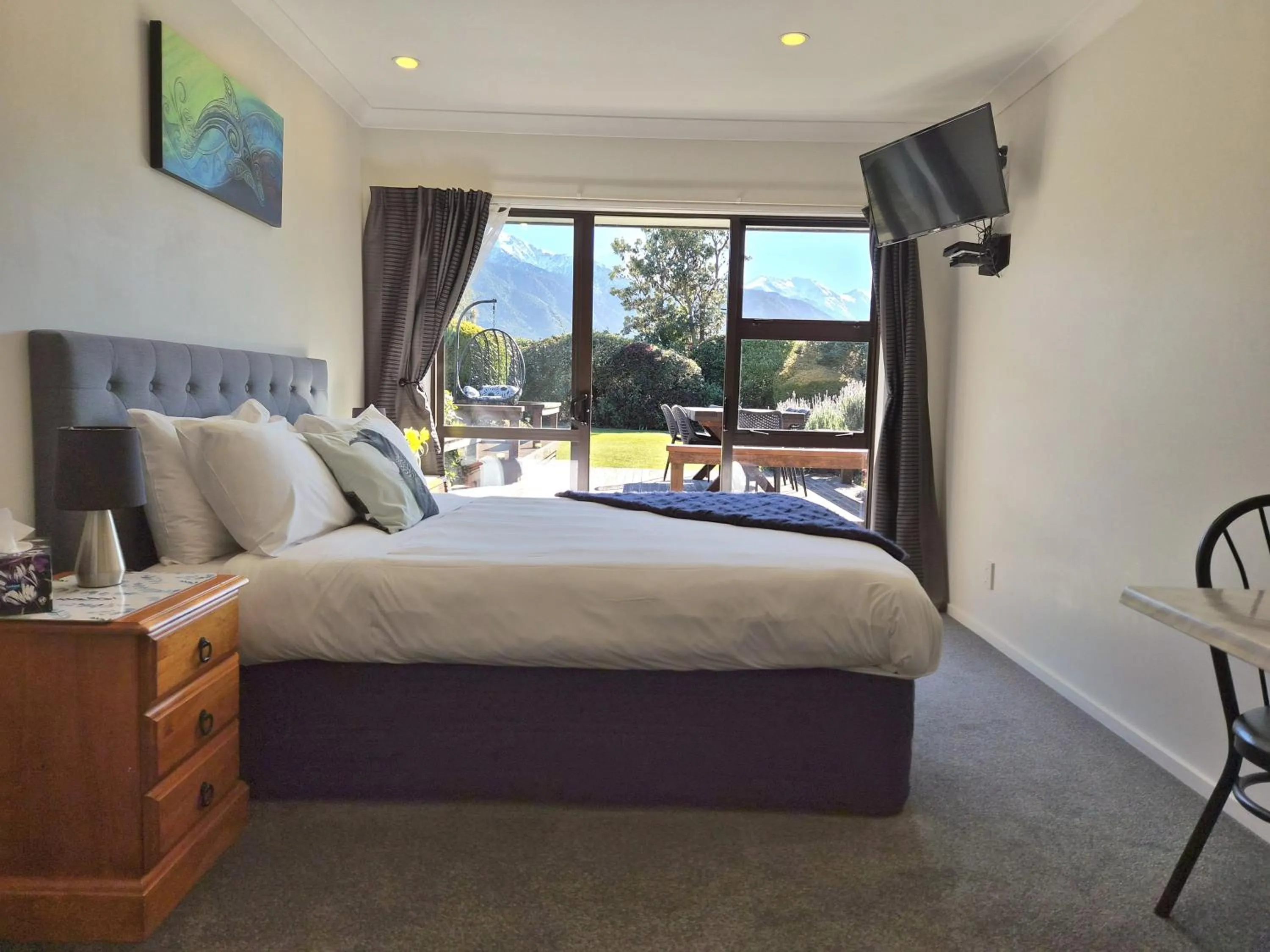 View (from property/room), Bed in Te Mahuru Retreat