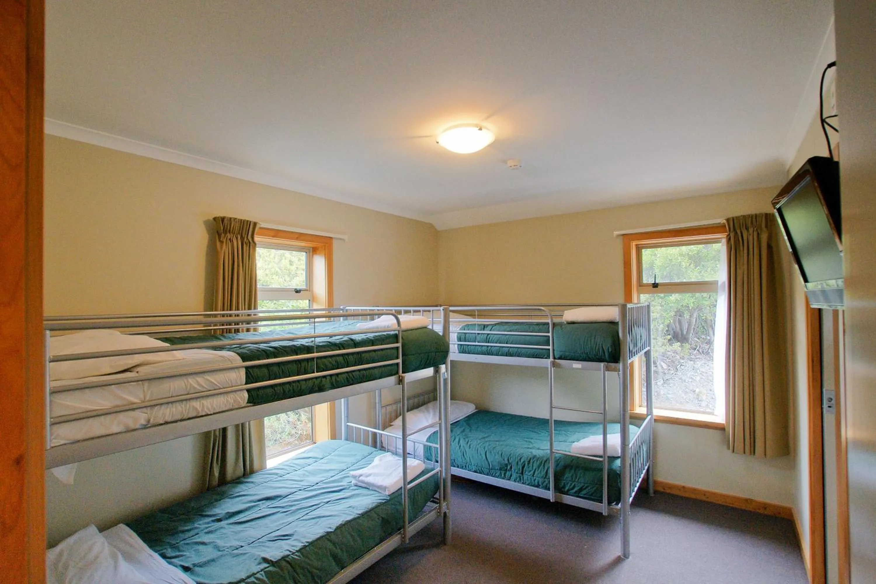 Bed in Aoraki Mount Cook Alpine Lodge