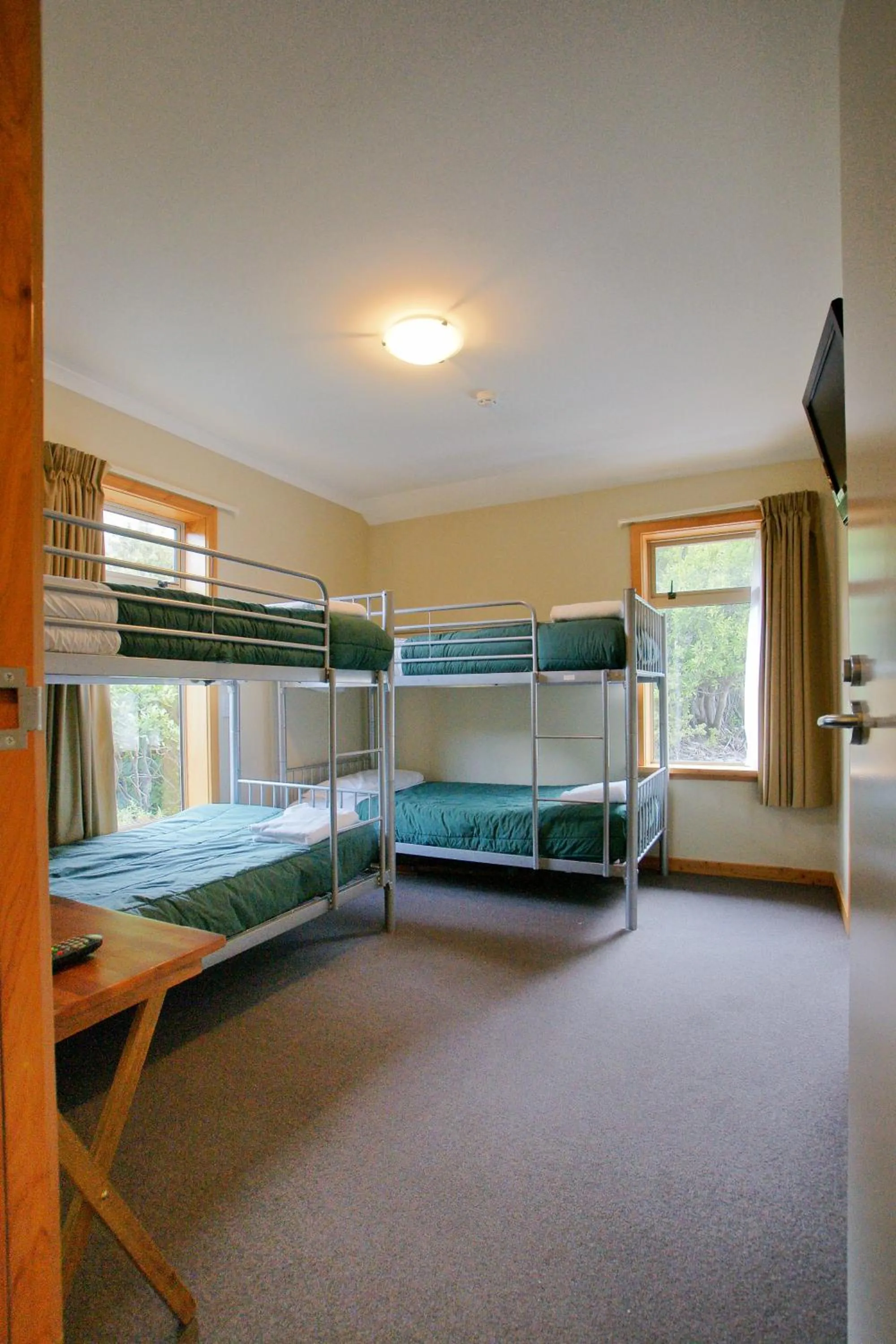Bed in Aoraki Mount Cook Alpine Lodge