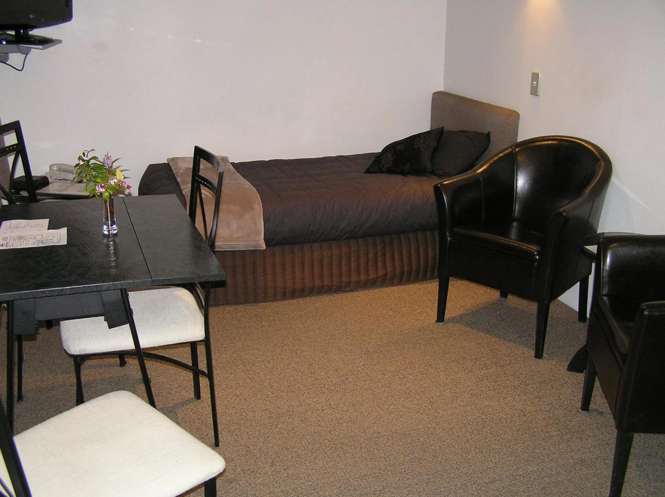 Bed in Coachman Motel