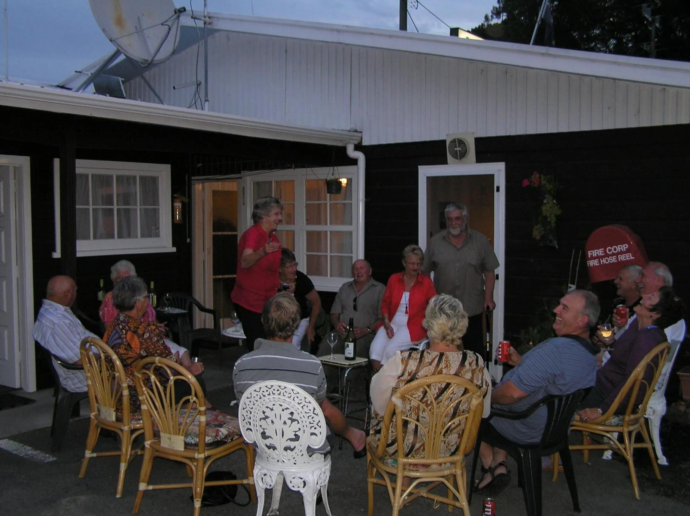 Patio in Coachman Motel