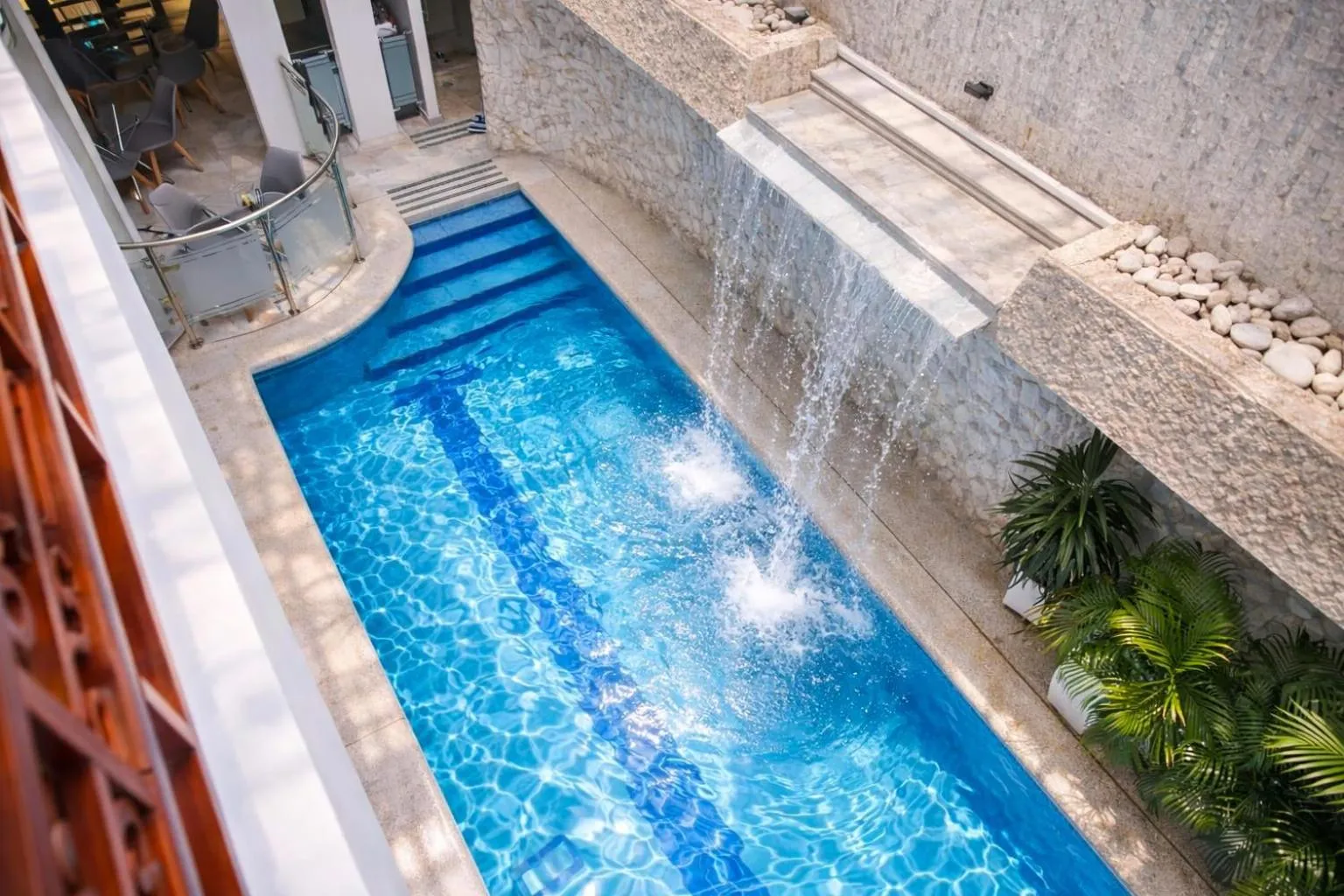 Swimming pool in Hotel Casa Esmeralda