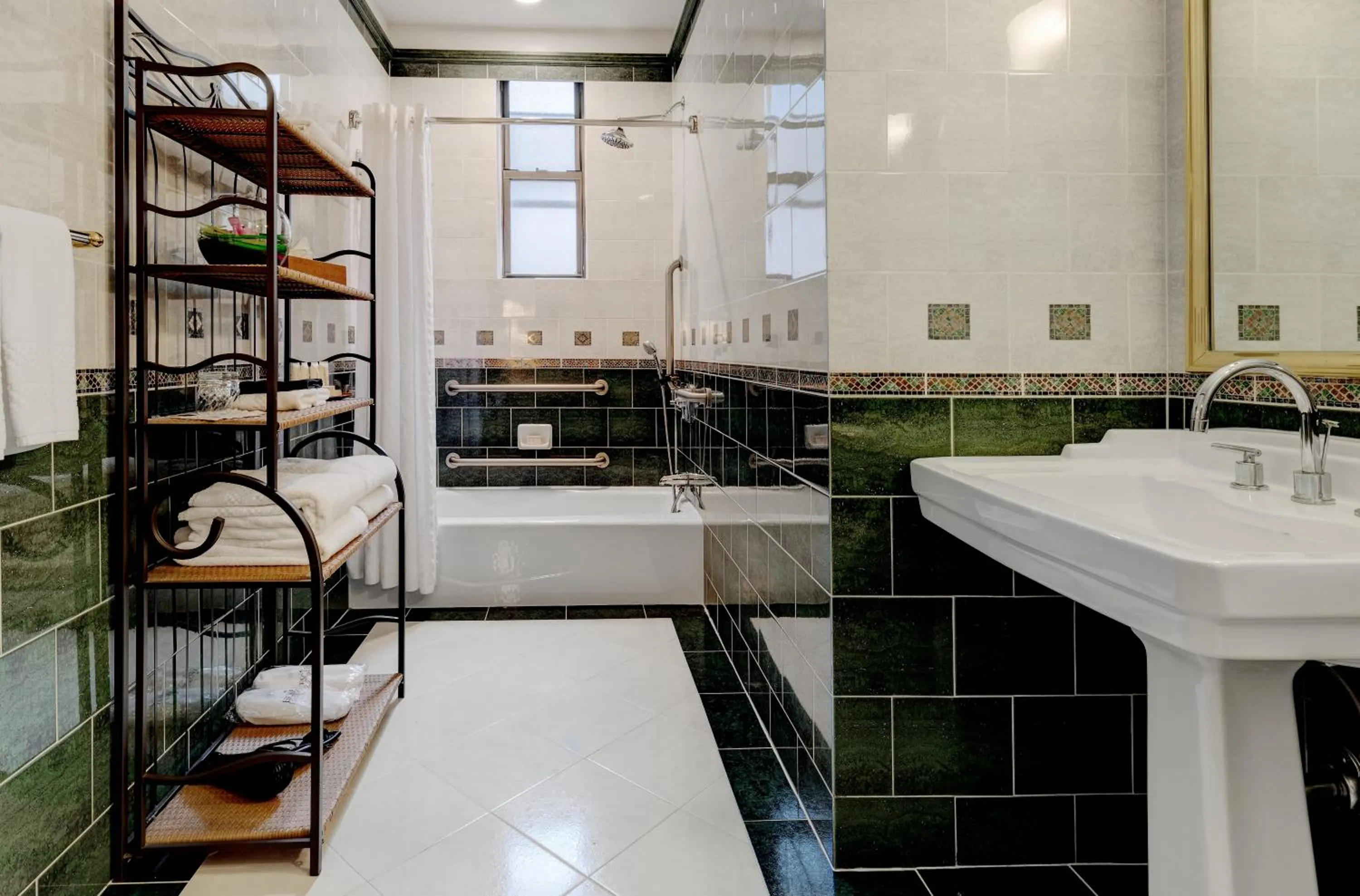 Bathroom in Casablanca Hotel by Library Hotel Collection