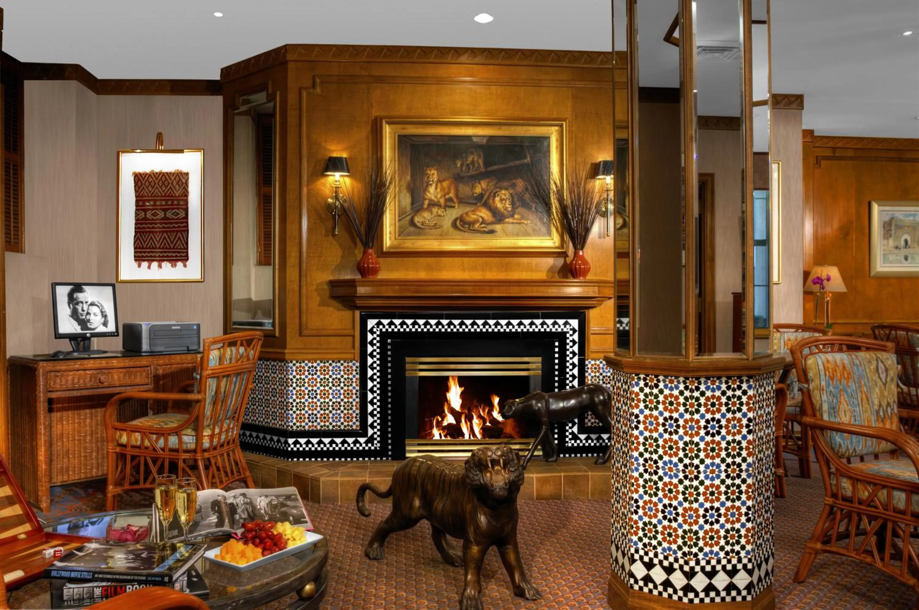 Library in Casablanca Hotel by Library Hotel Collection