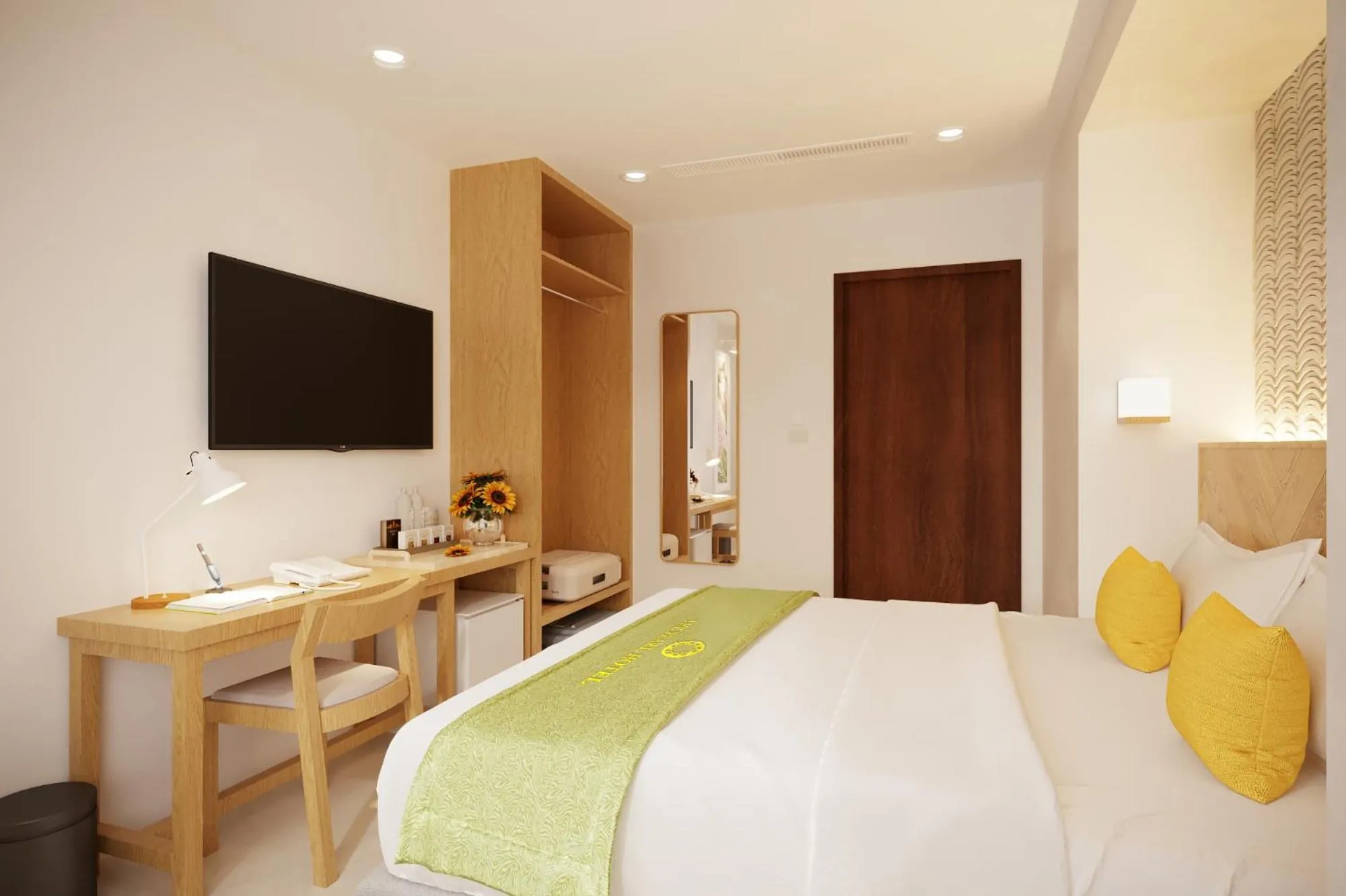 Bed in The Pearl Hotel