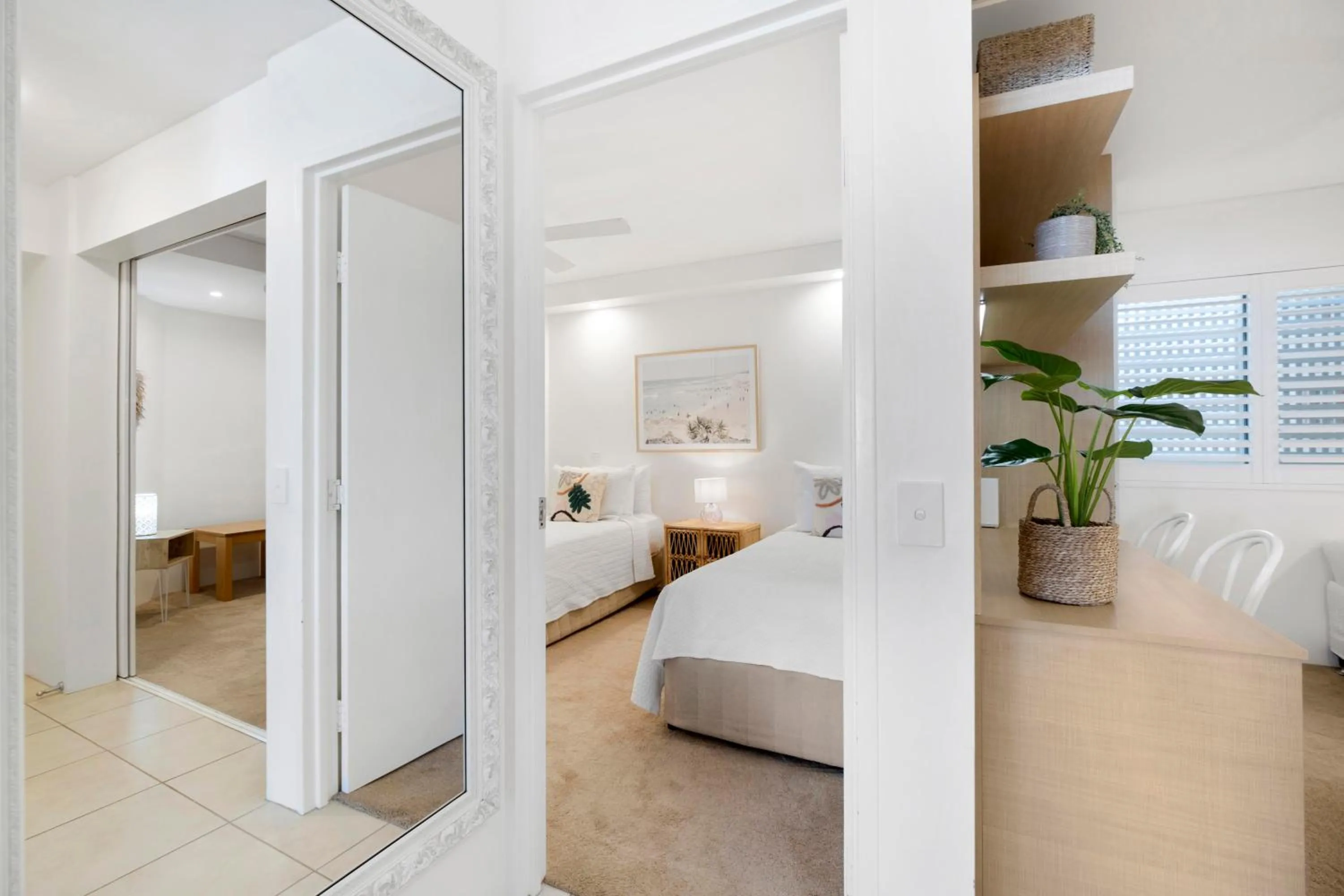 Bed in Las Rias Holiday Apartments