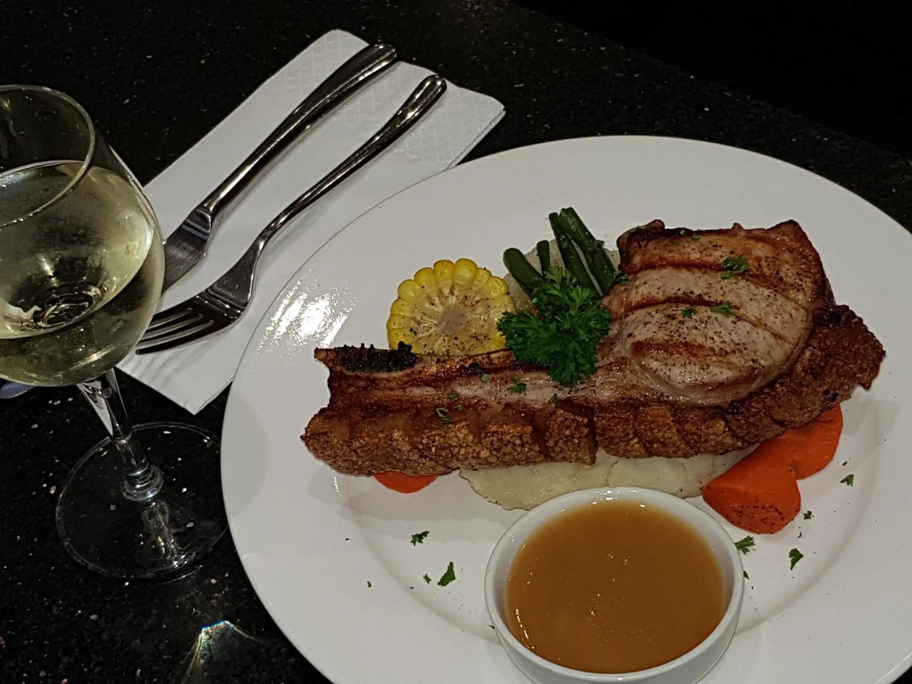 Food close-up in Moura Meridian Motel