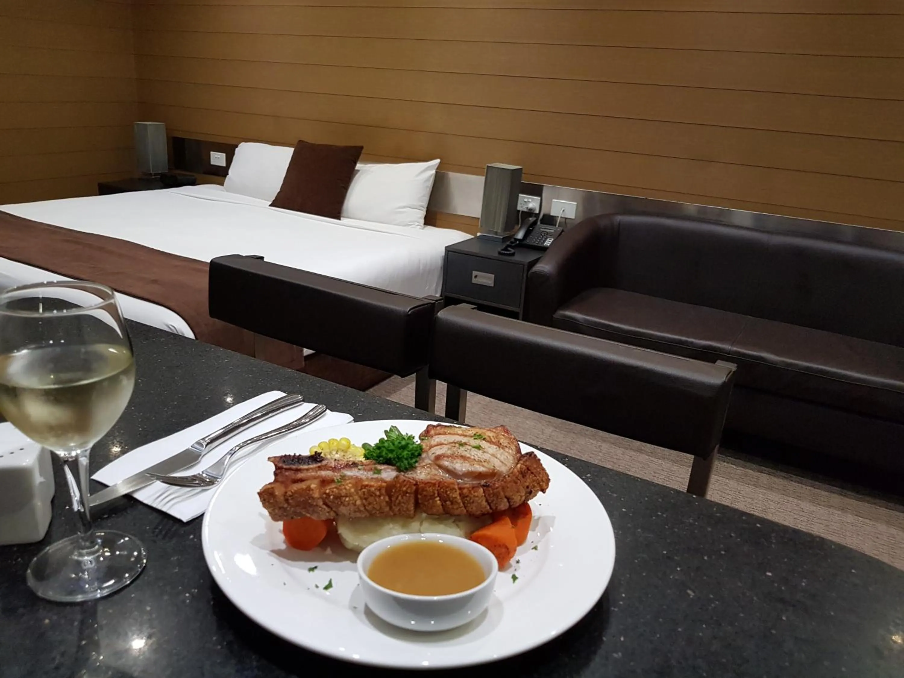 Food close-up in Moura Meridian Motel