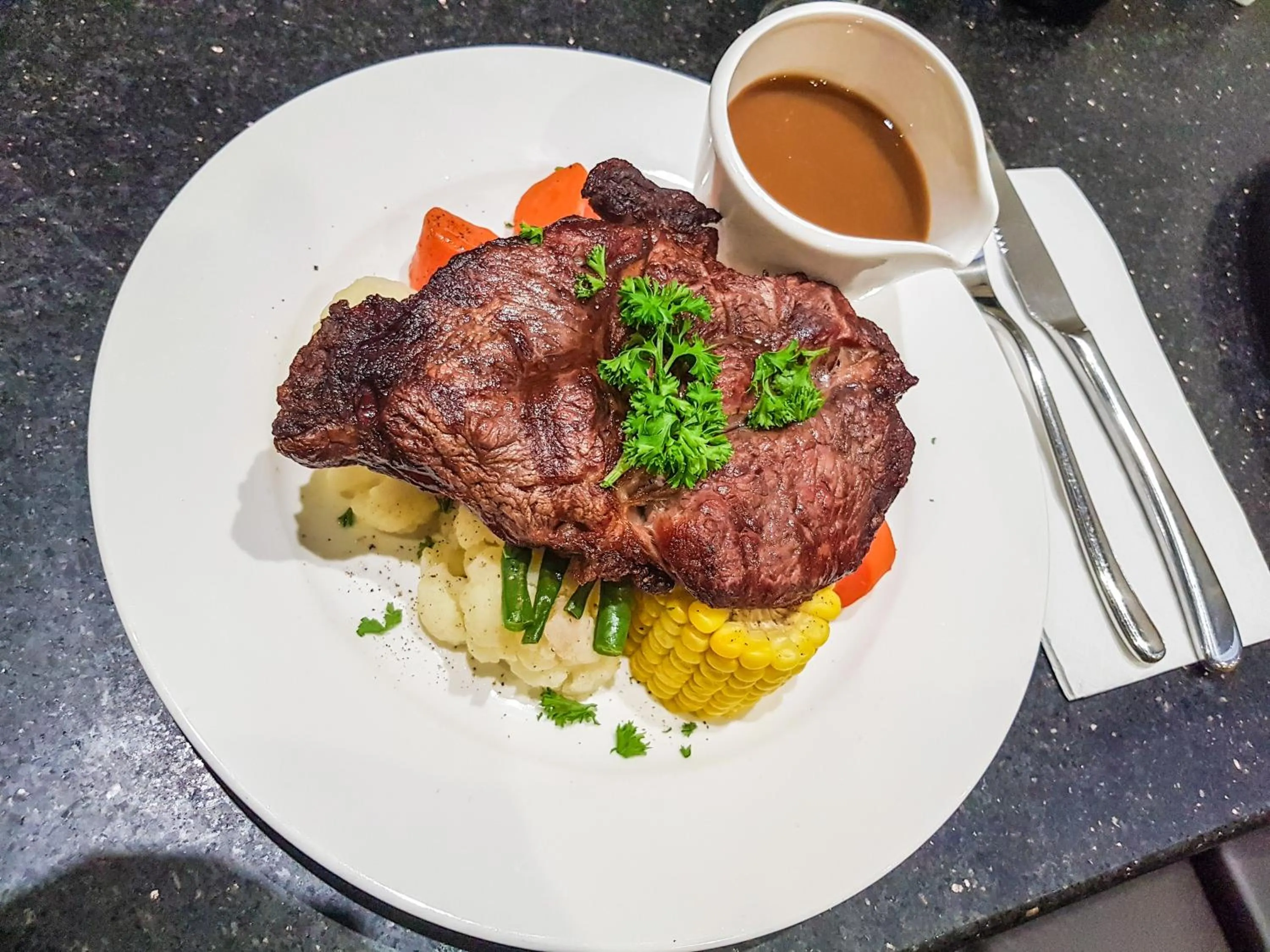 Food close-up in Moura Meridian Motel