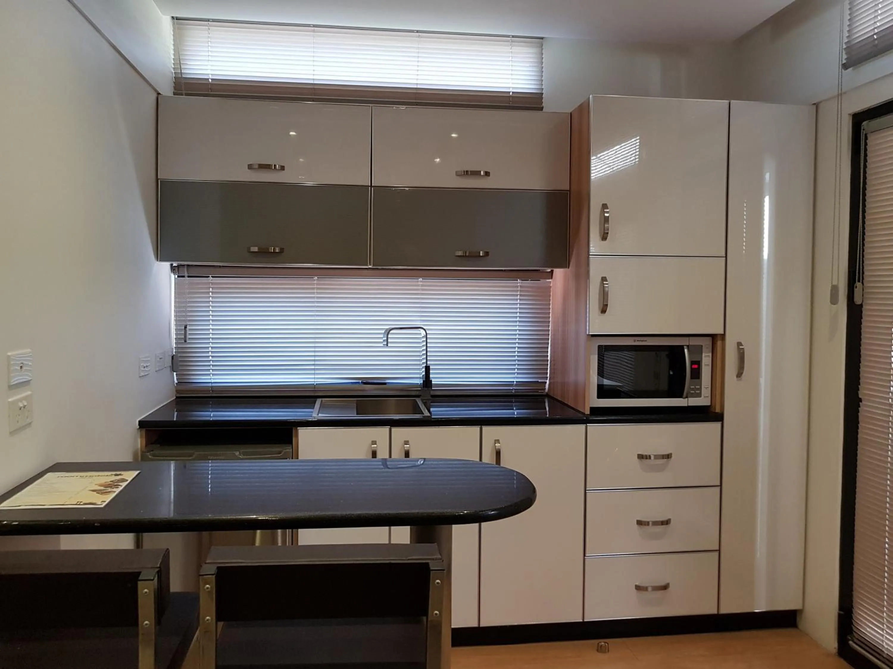 Kitchen or kitchenette in Moura Meridian Motel