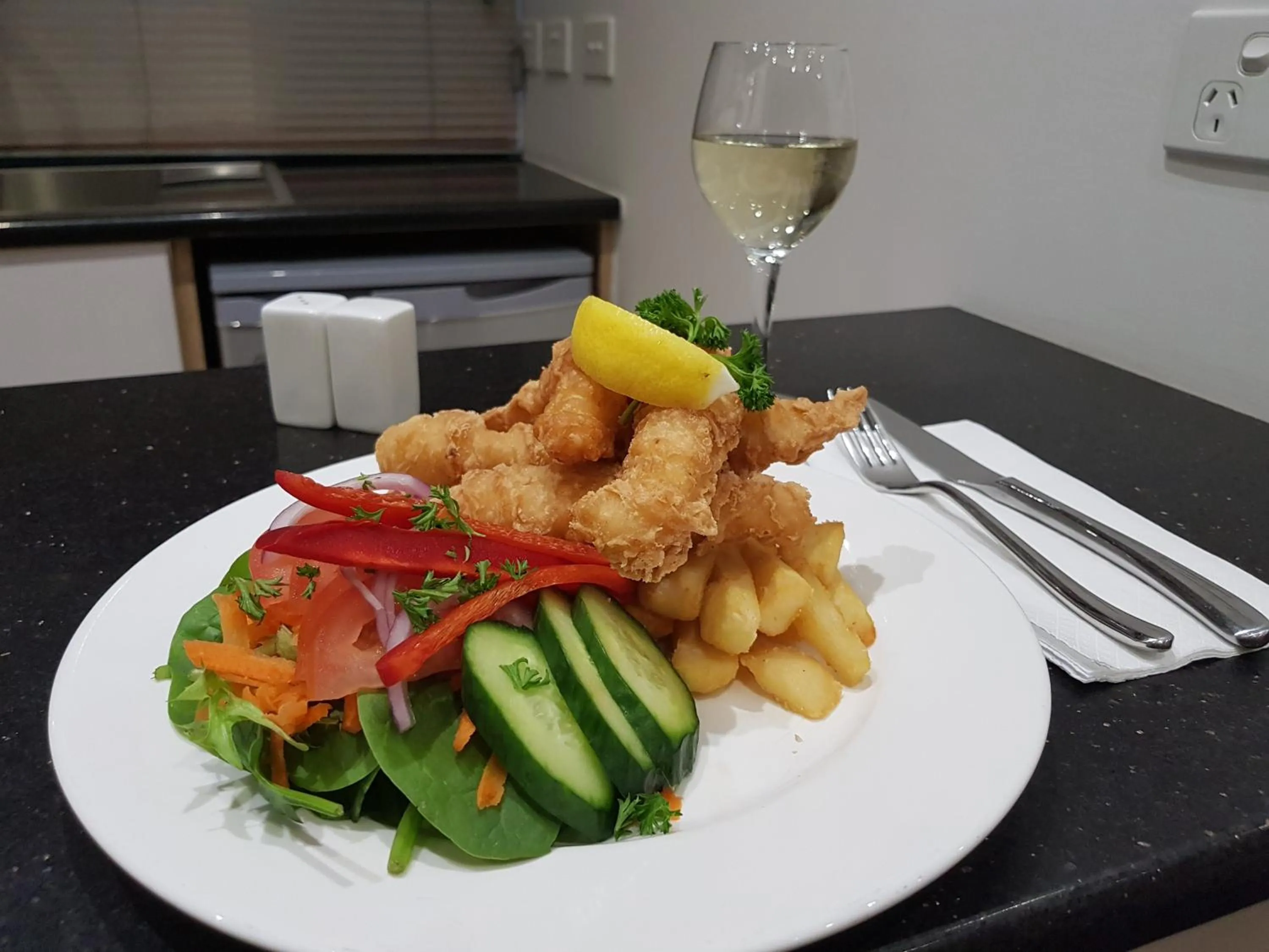 Food close-up in Moura Meridian Motel