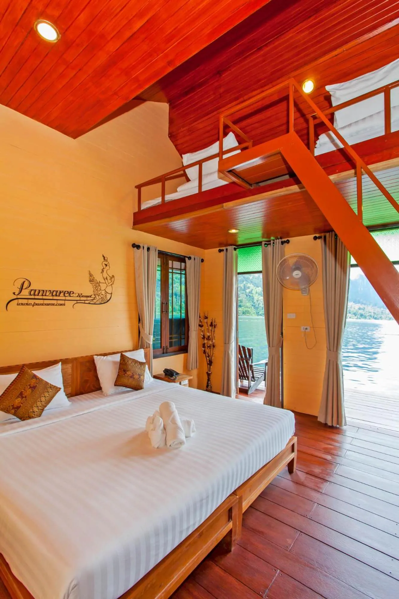 Bed in Panvaree Resort