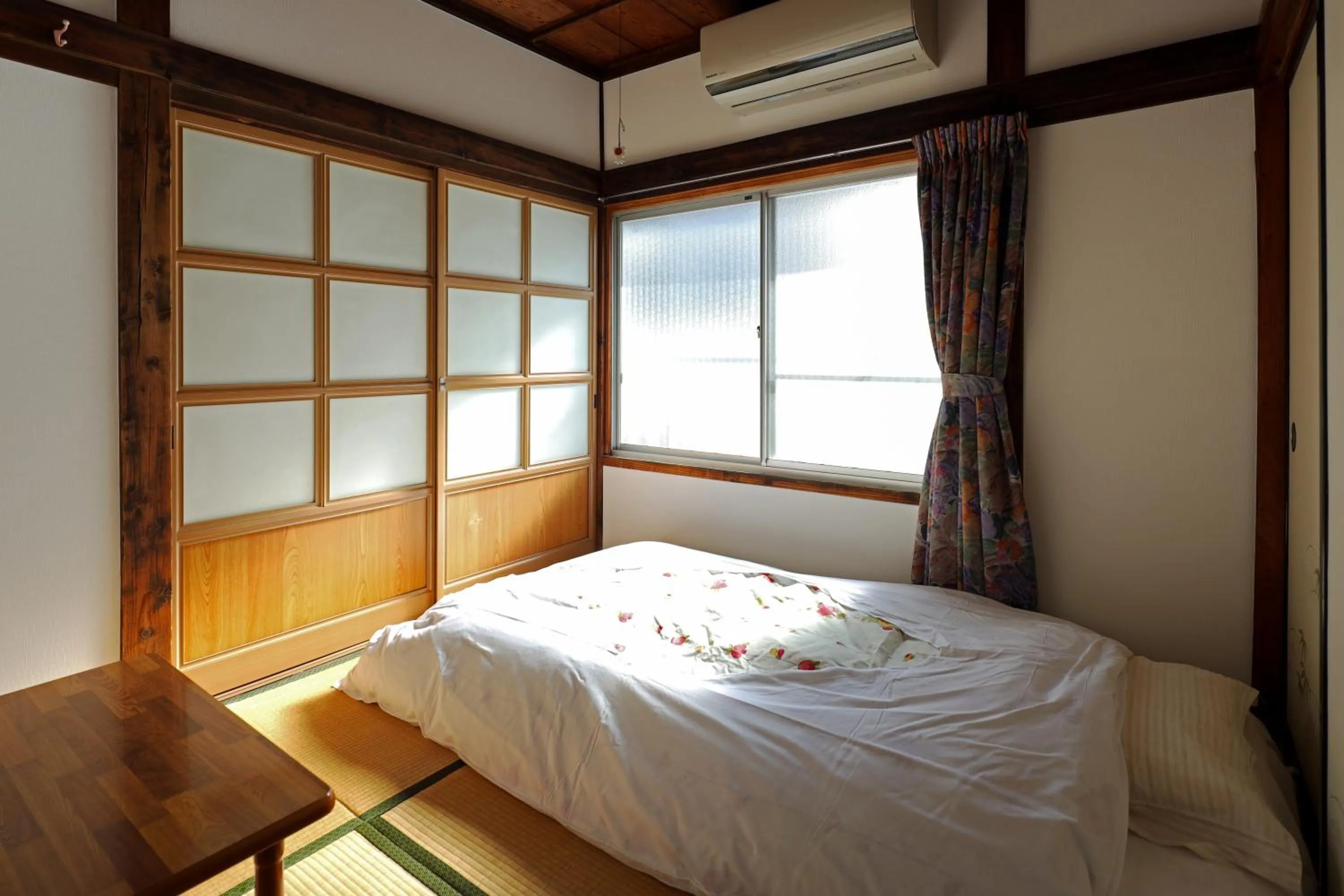 Bed in Fujiyoshida Youth Hostel