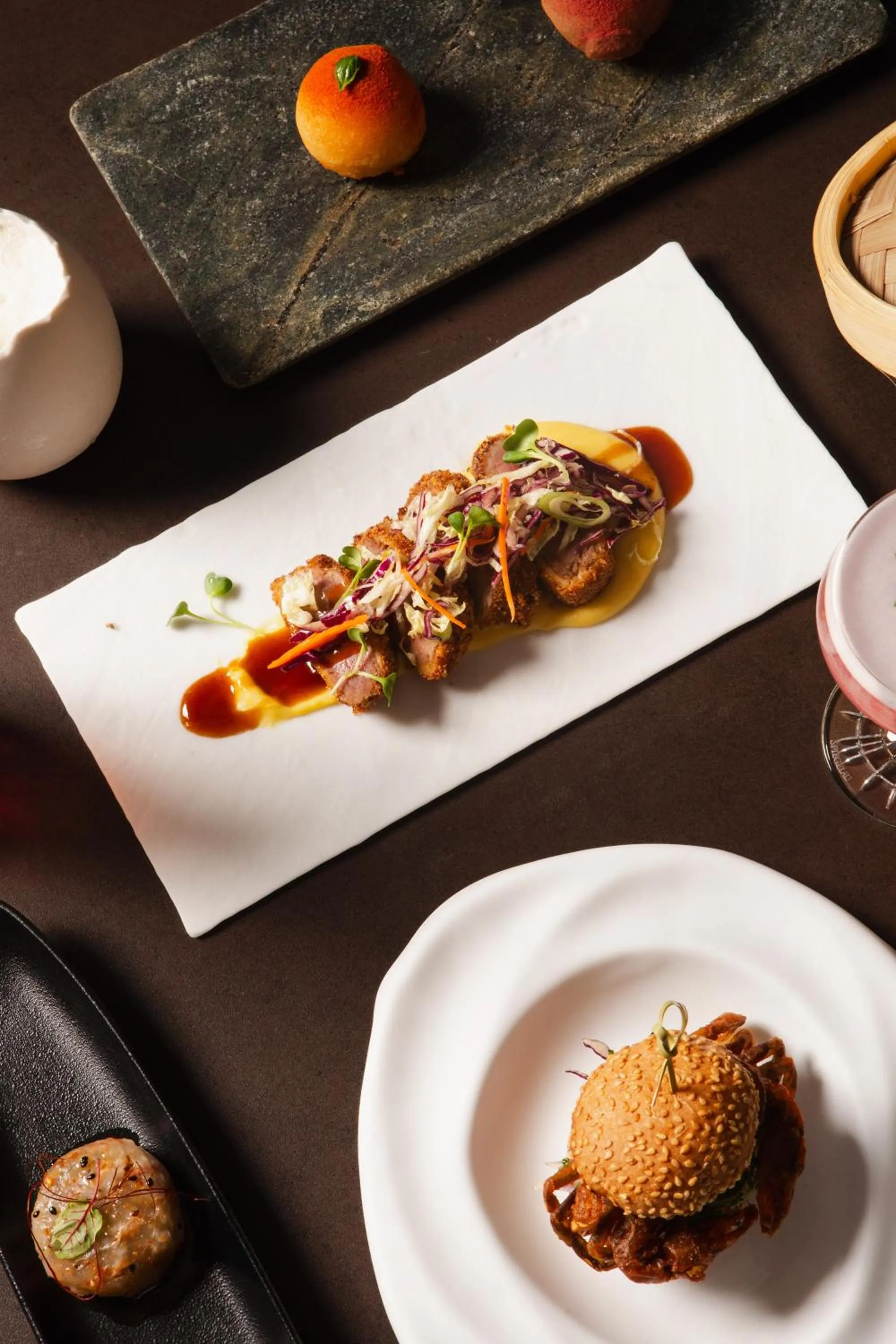 Food in The Level at Melia Barcelona Sky