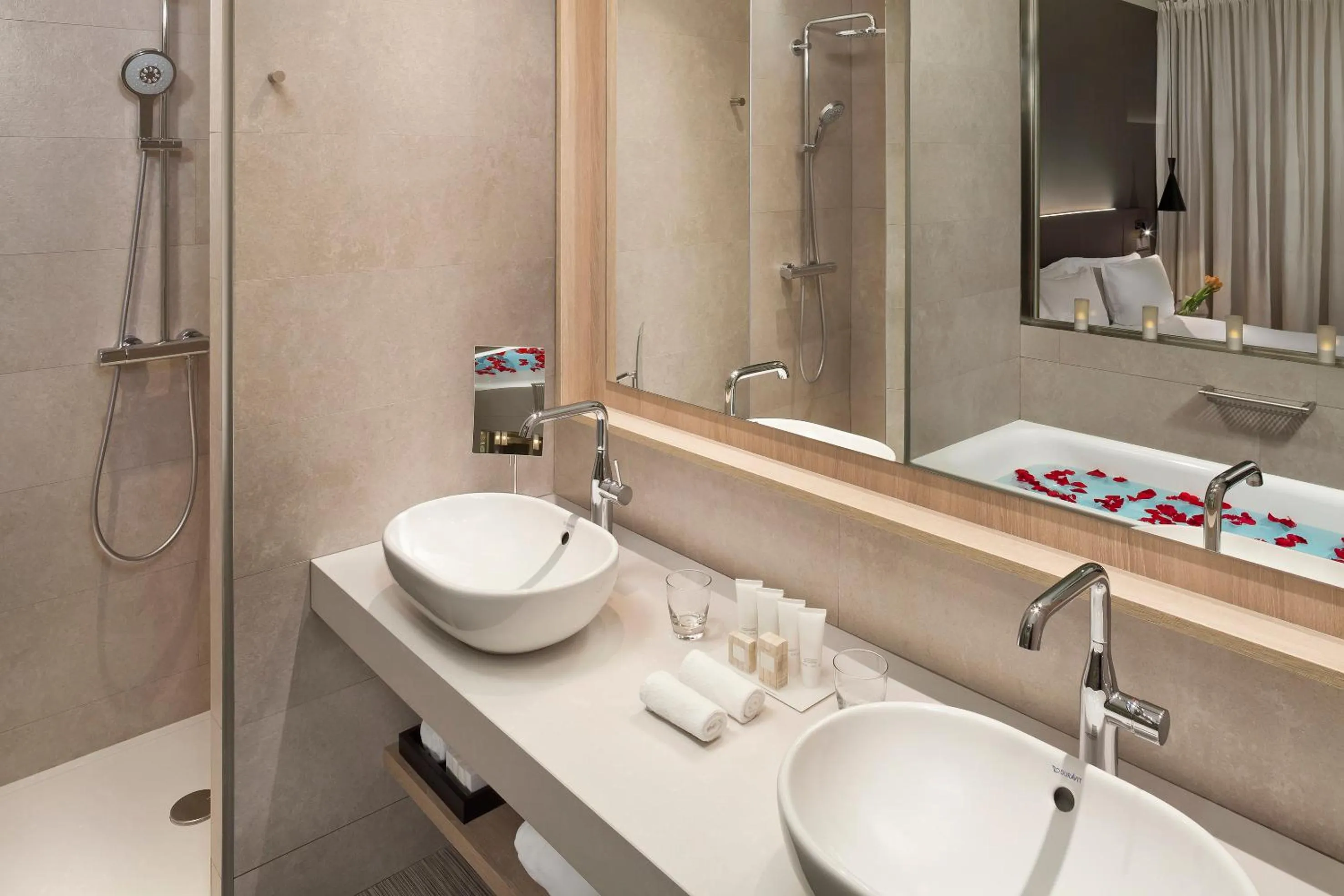 Bathroom in The Level at Melia Barcelona Sky