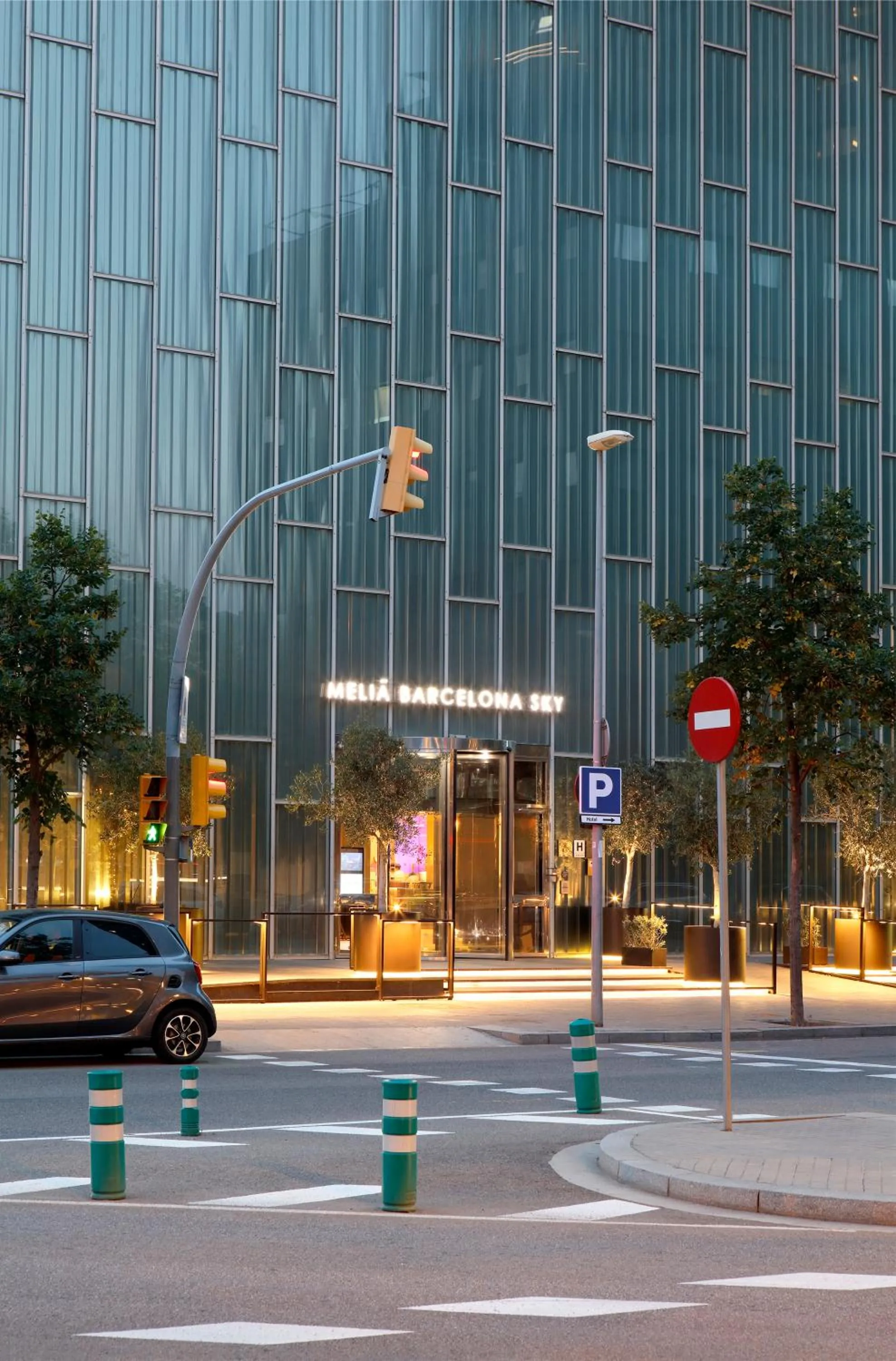 Facade/entrance in The Level at Melia Barcelona Sky
