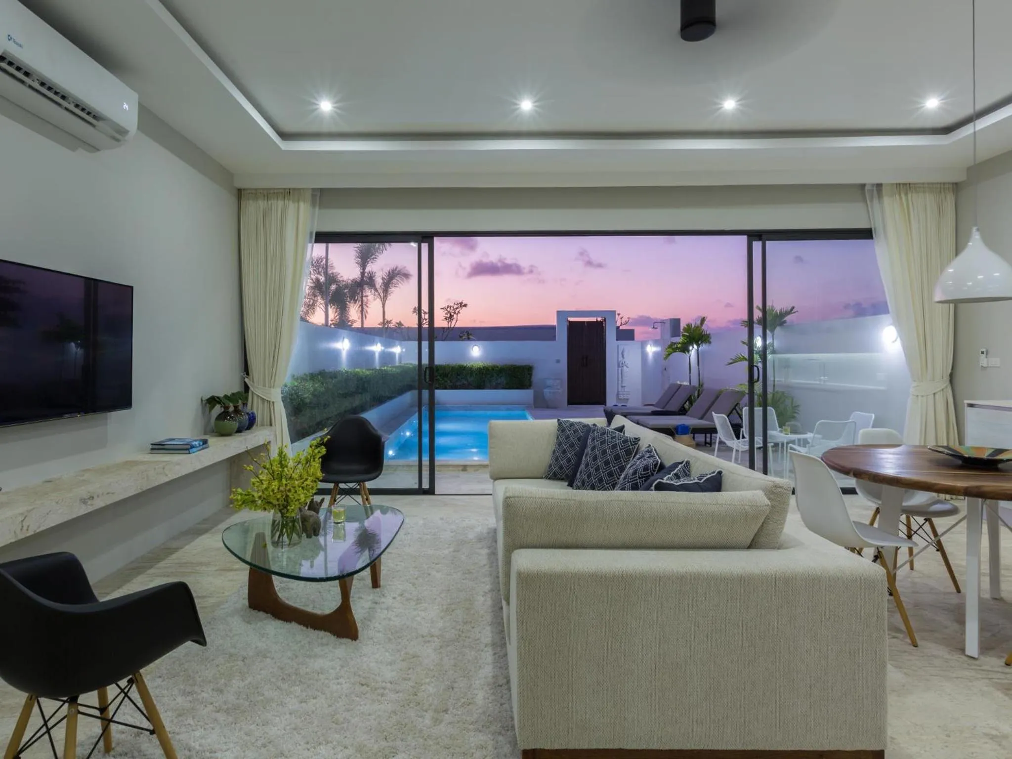 Living room in Skye Beach Koh Samui