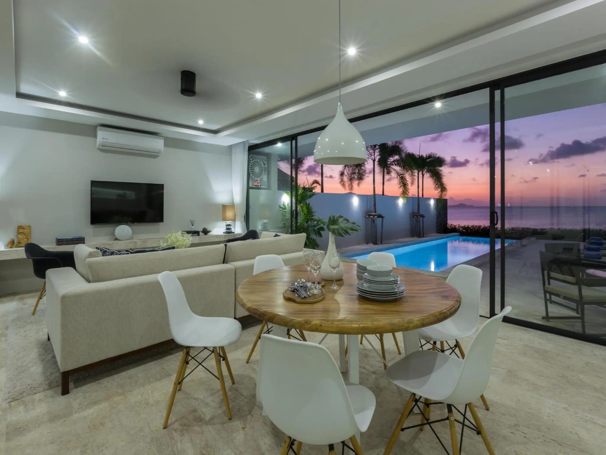 Living room in Skye Beach Koh Samui