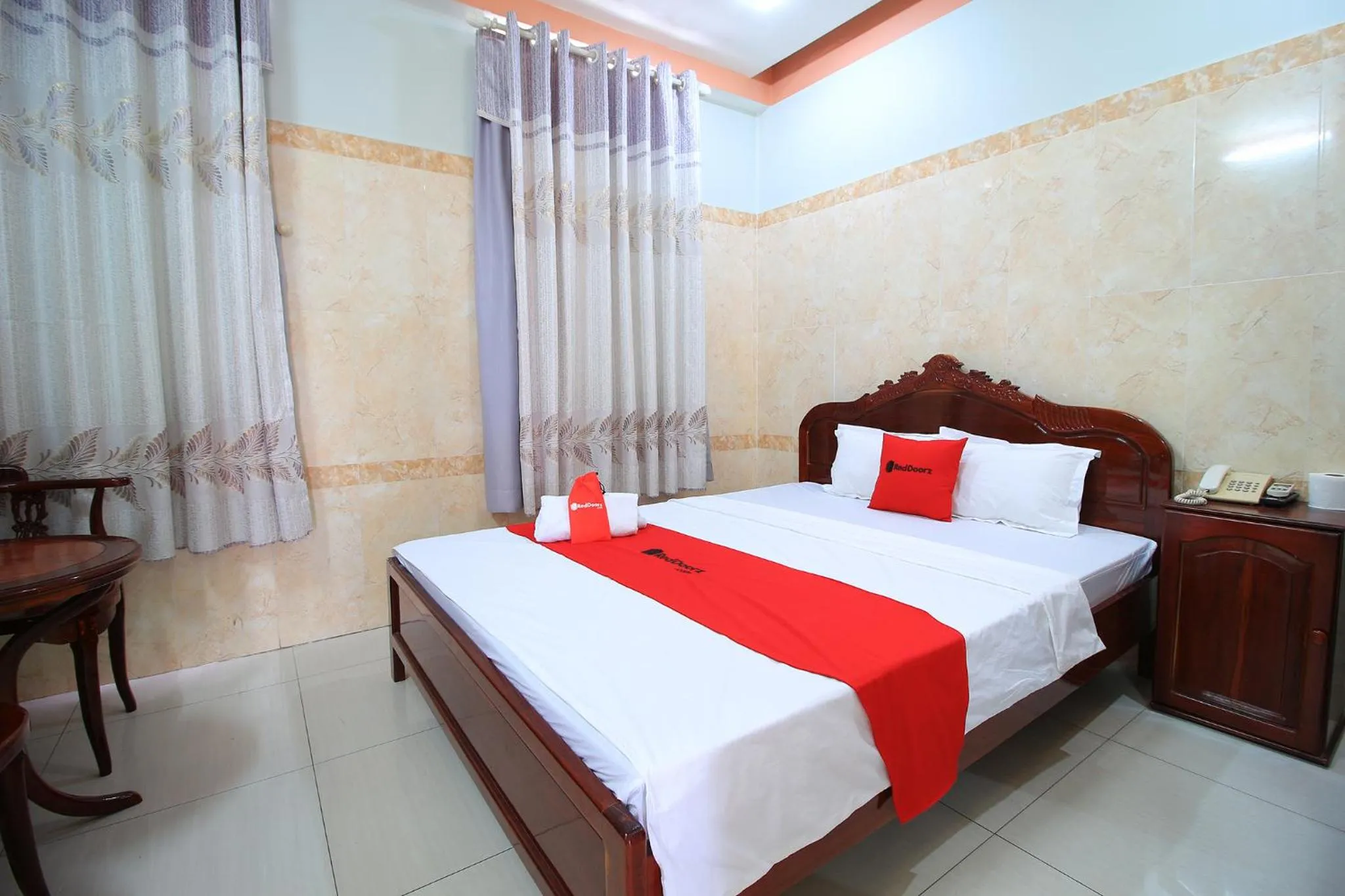 Bed in Chin Sao Hotel Nguyen Thi Thap