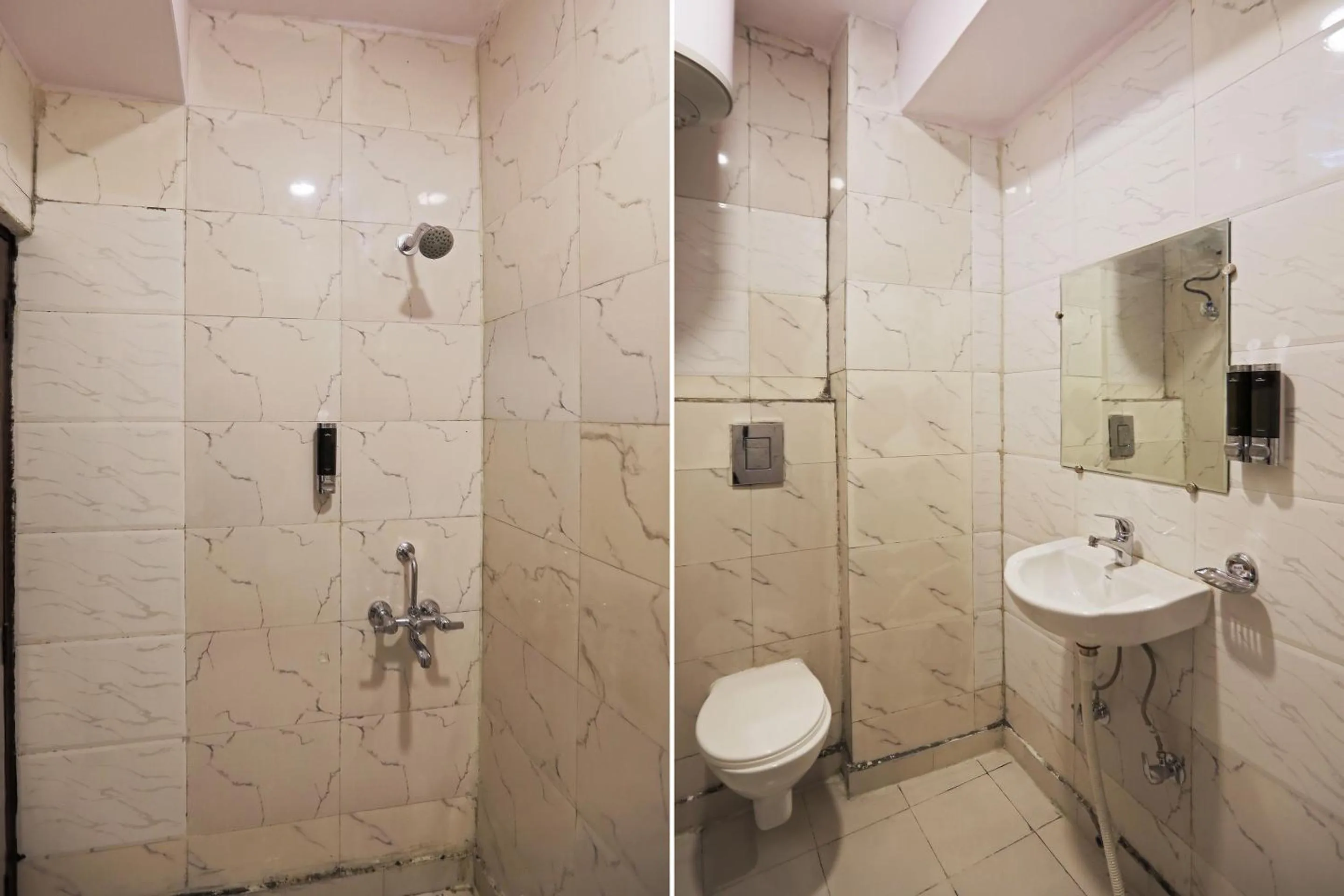 Bathroom in Super HOTEL SILVERKEY NEAR LIC BUILDING MAIN RD KHODA NEXT TO SHYAM OIL