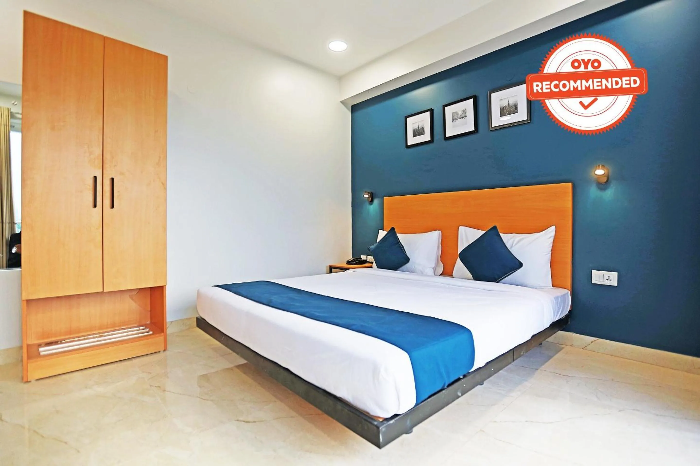 Bedroom in Hotel O Moody Moon Blue