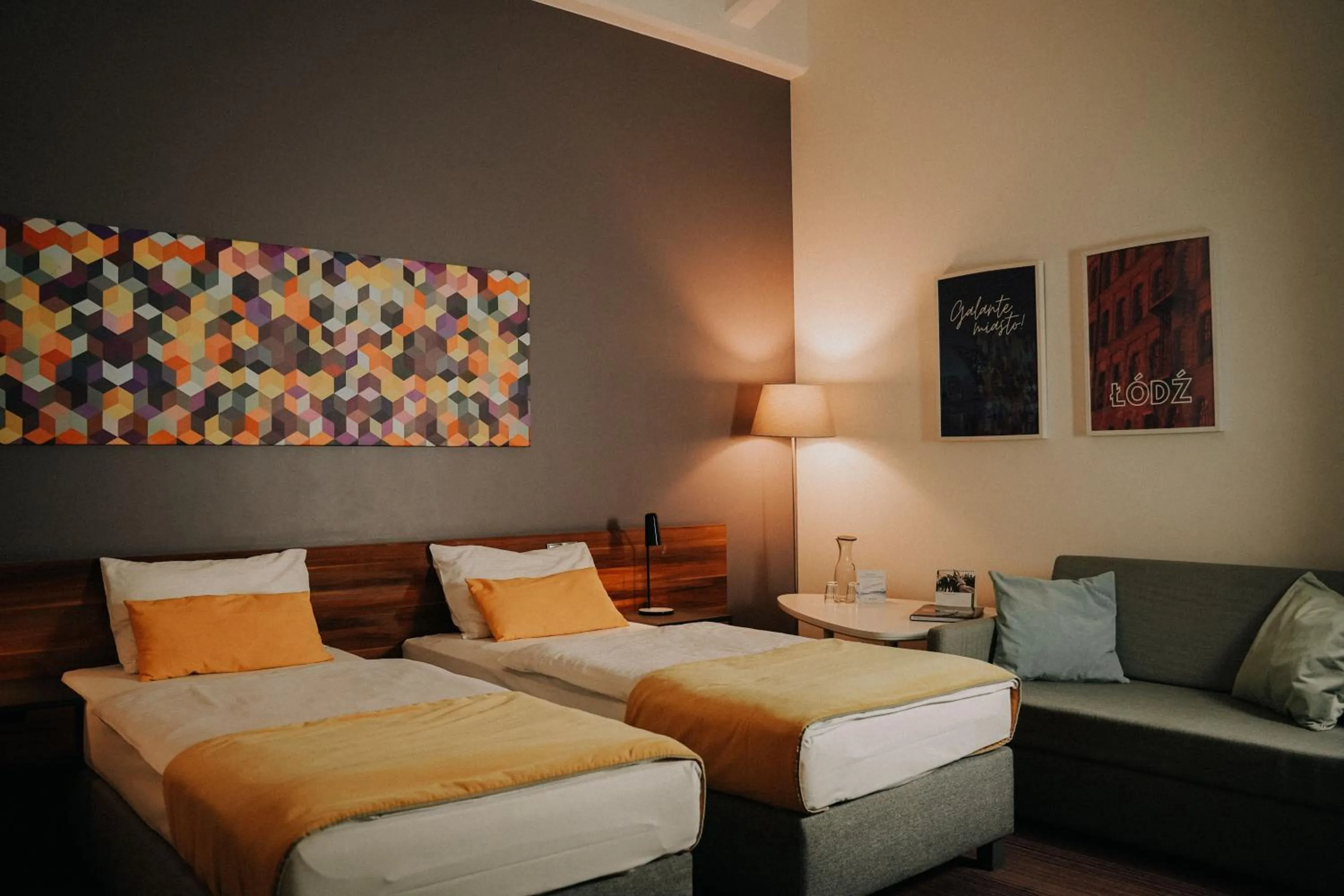 Bed in Arche Hotel Tobaco Łódź