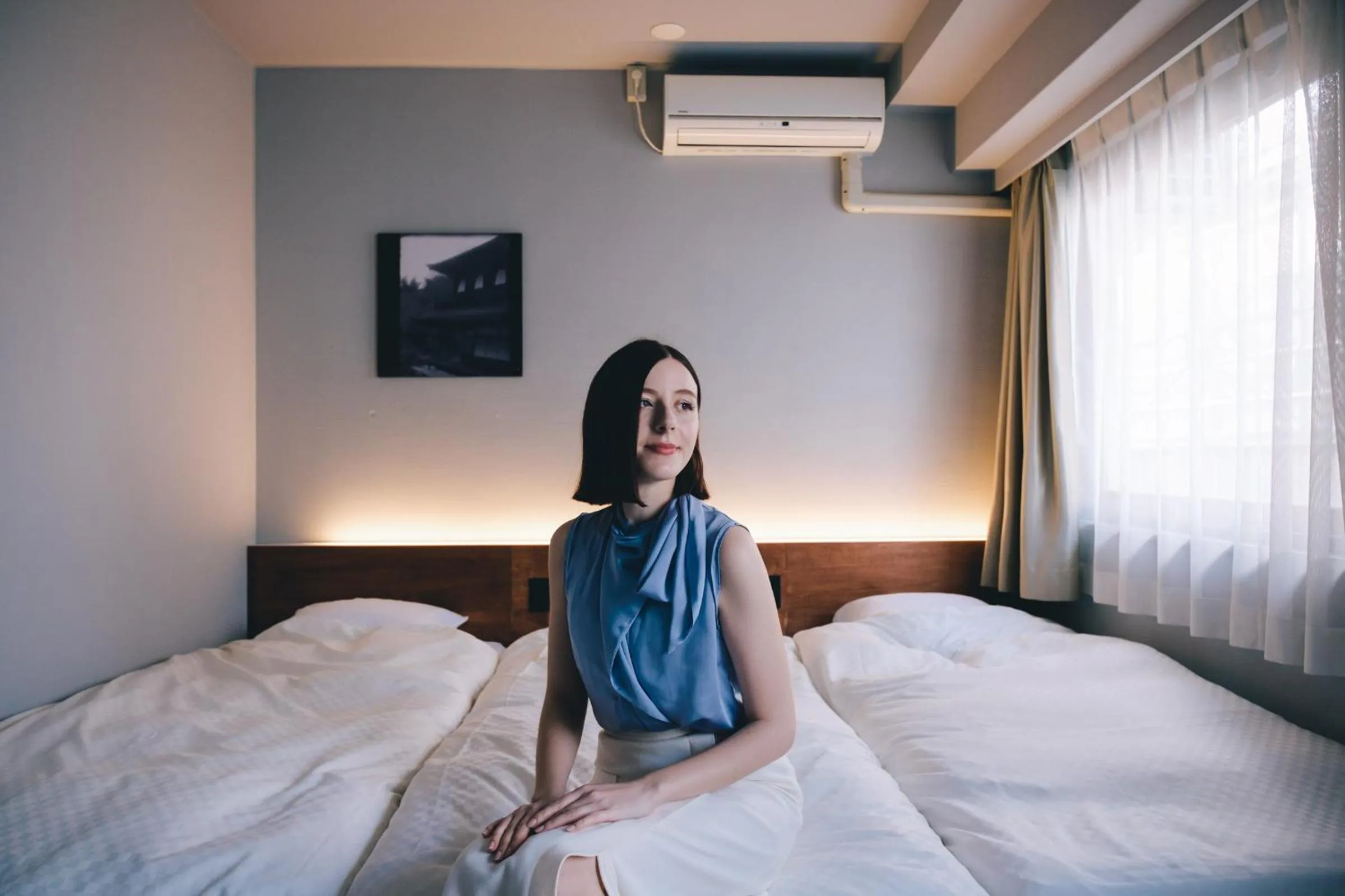 People, Bed in EN HOTEL Kyoto