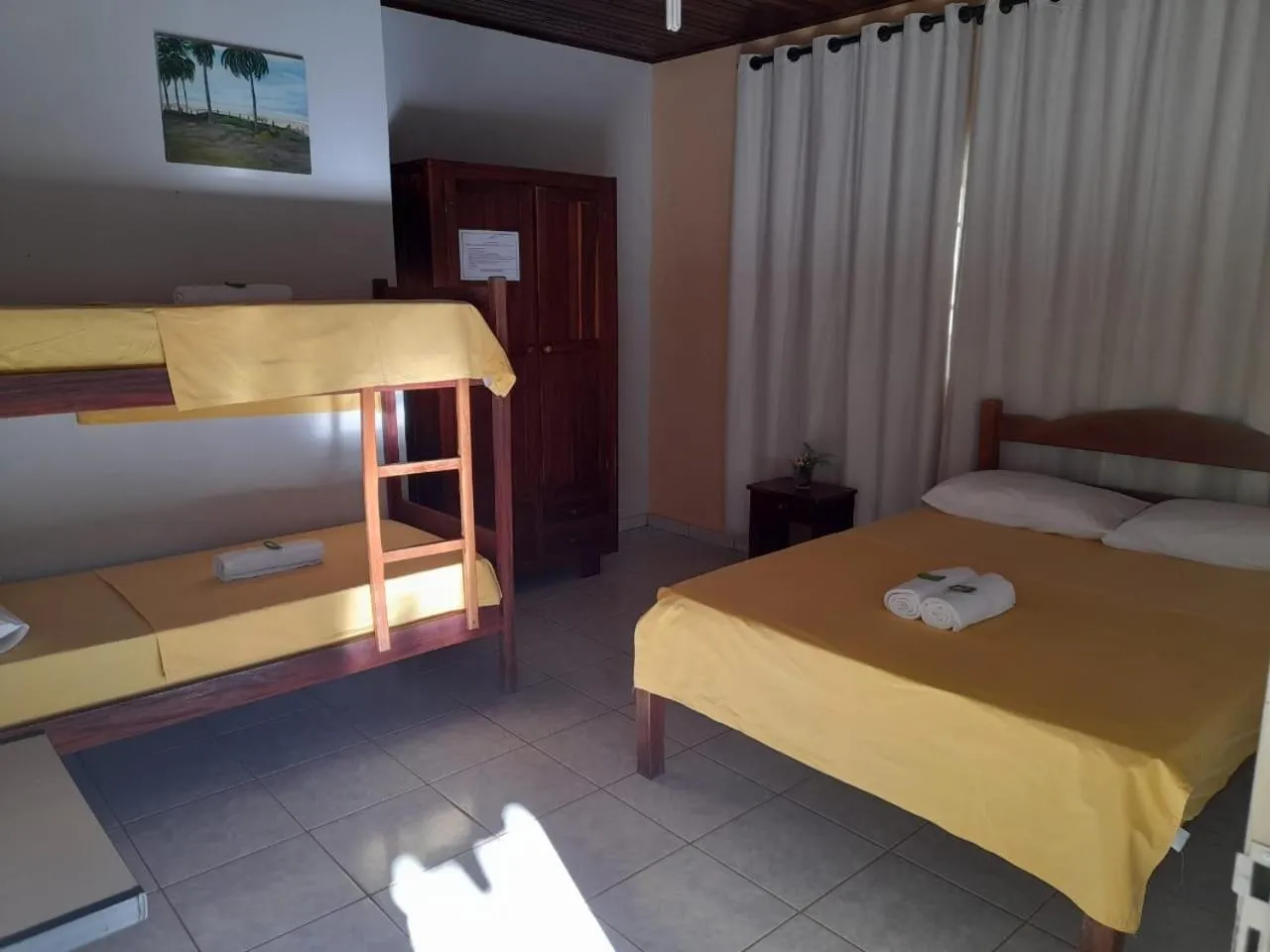 Bed in Pousada Meribá