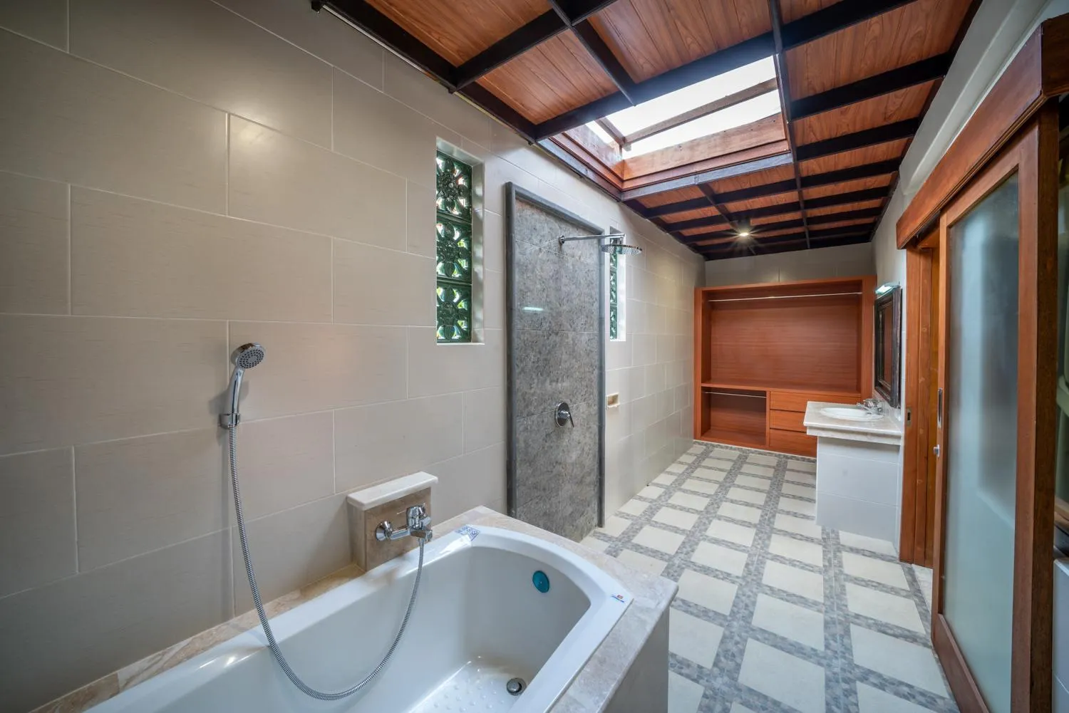 Shower in Three Brothers Bali Legian Bungalows & Villas