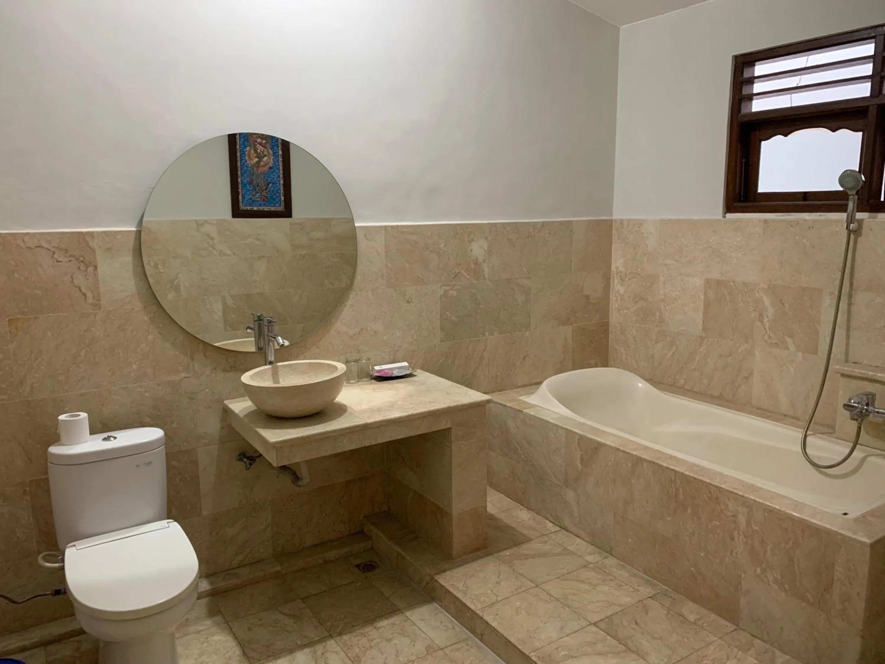 Shower in Three Brothers Bali Legian Bungalows & Villas