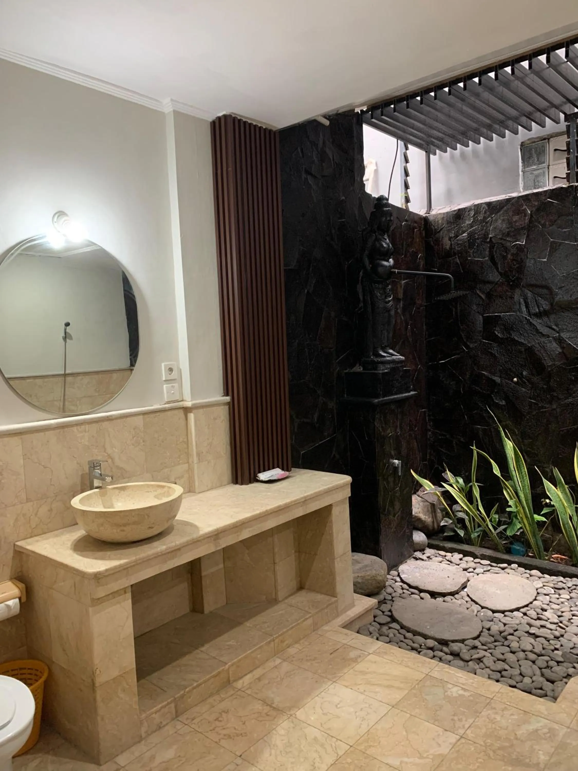 Shower in Three Brothers Bali Legian Bungalows & Villas