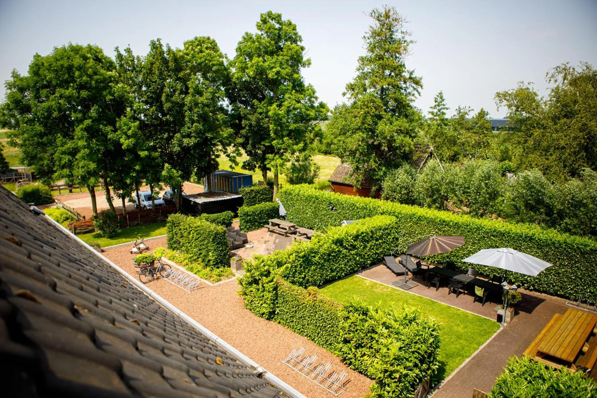 Garden view in Het Groene Wout