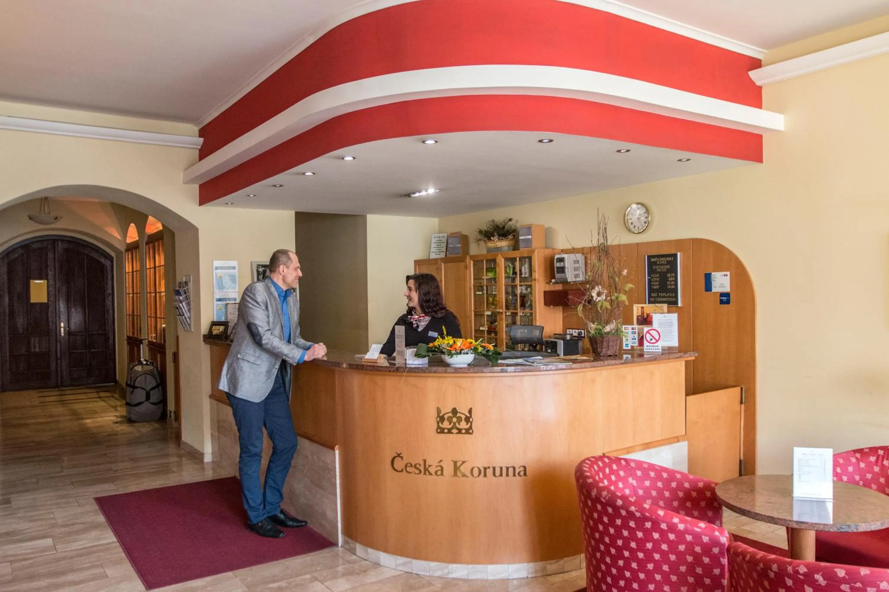 Lobby or reception in Hotel Česká Koruna