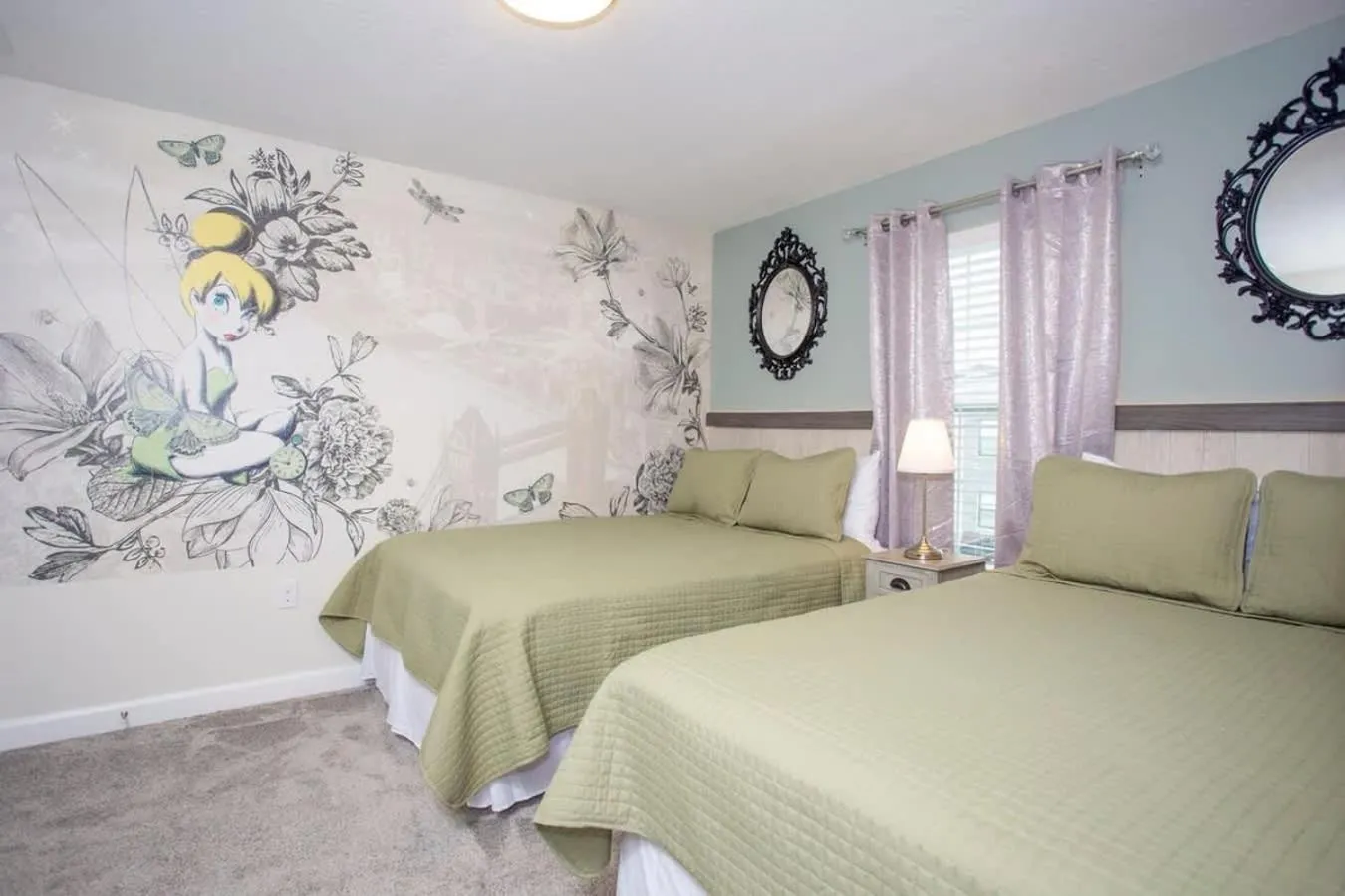 Bed in Wonderful 5 Bedroom w/ Pool Close to Disney 4801