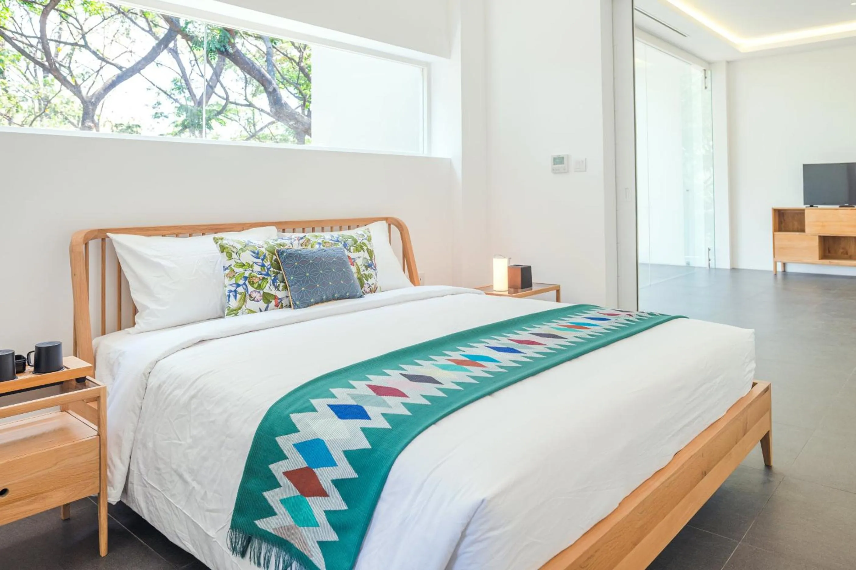 Bed in K Gallery Hotel