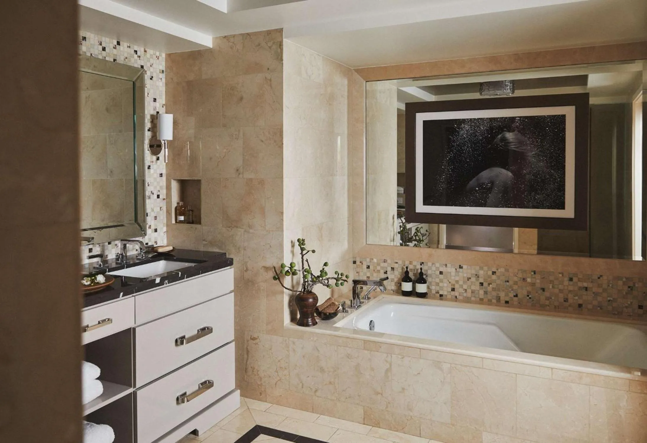 Bathroom in L'Ermitage Beverly Hills