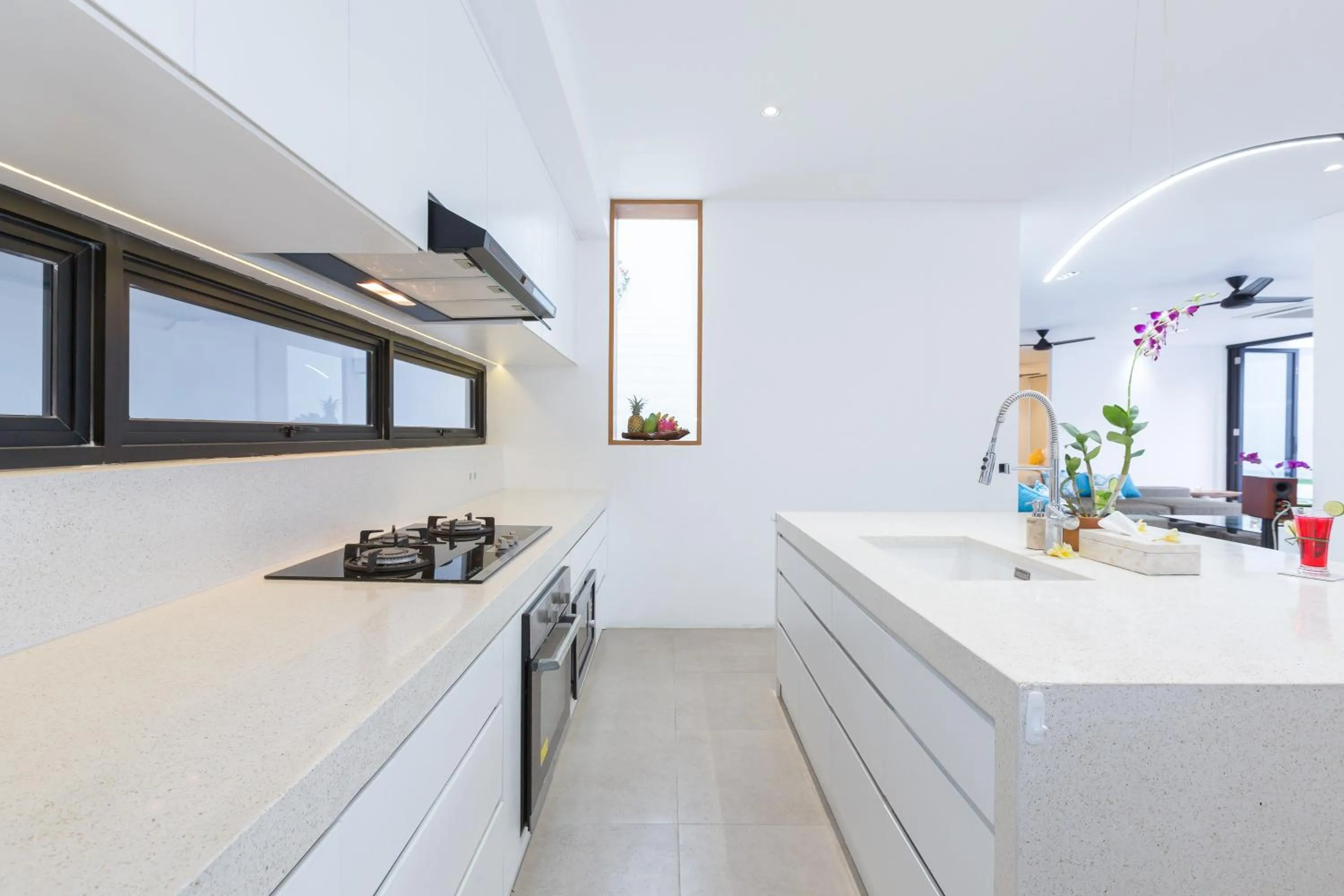 Kitchen or kitchenette in Villa Damar Canggu by Nagisa Bali