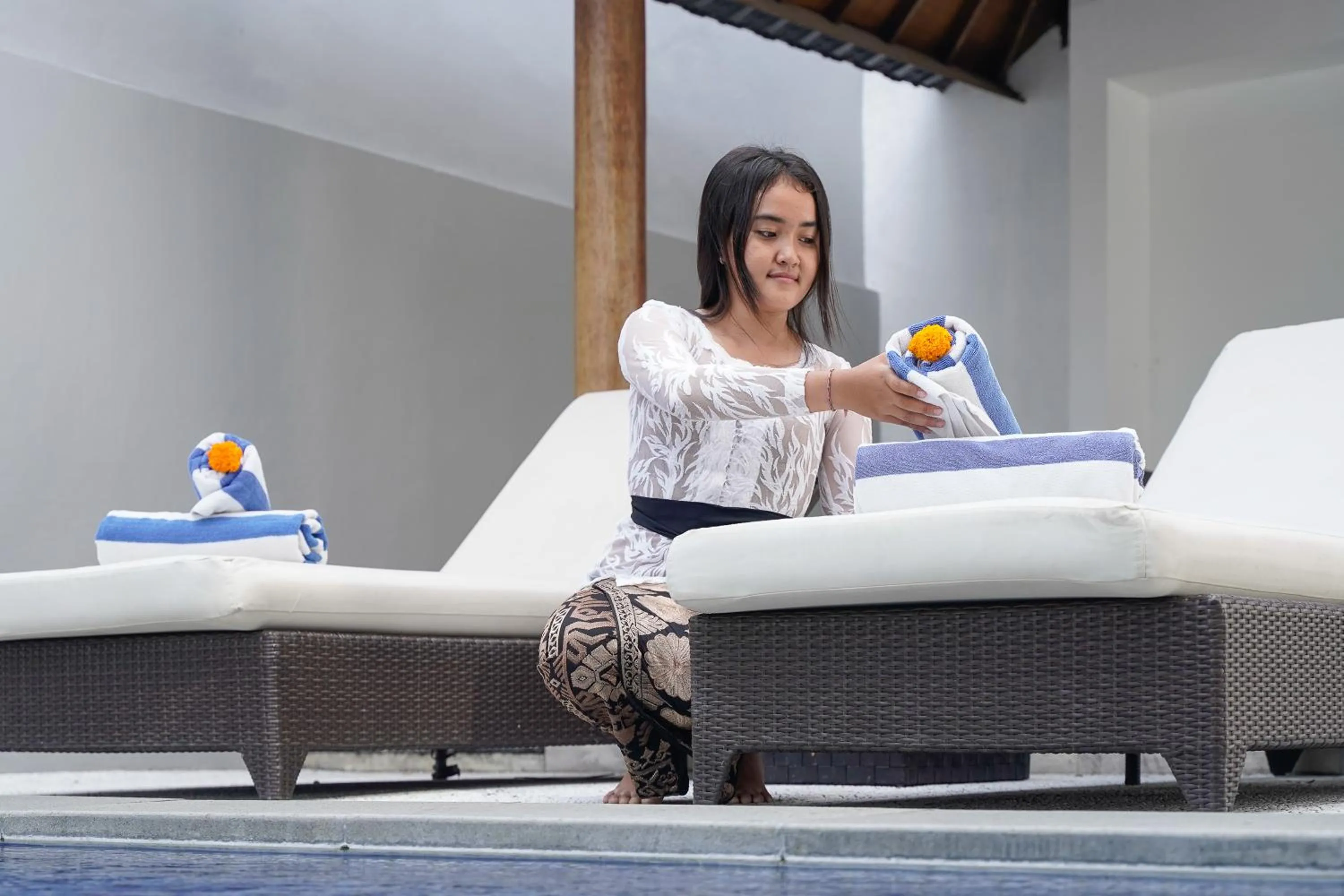 towels in Villa Damar Canggu by Nagisa Bali